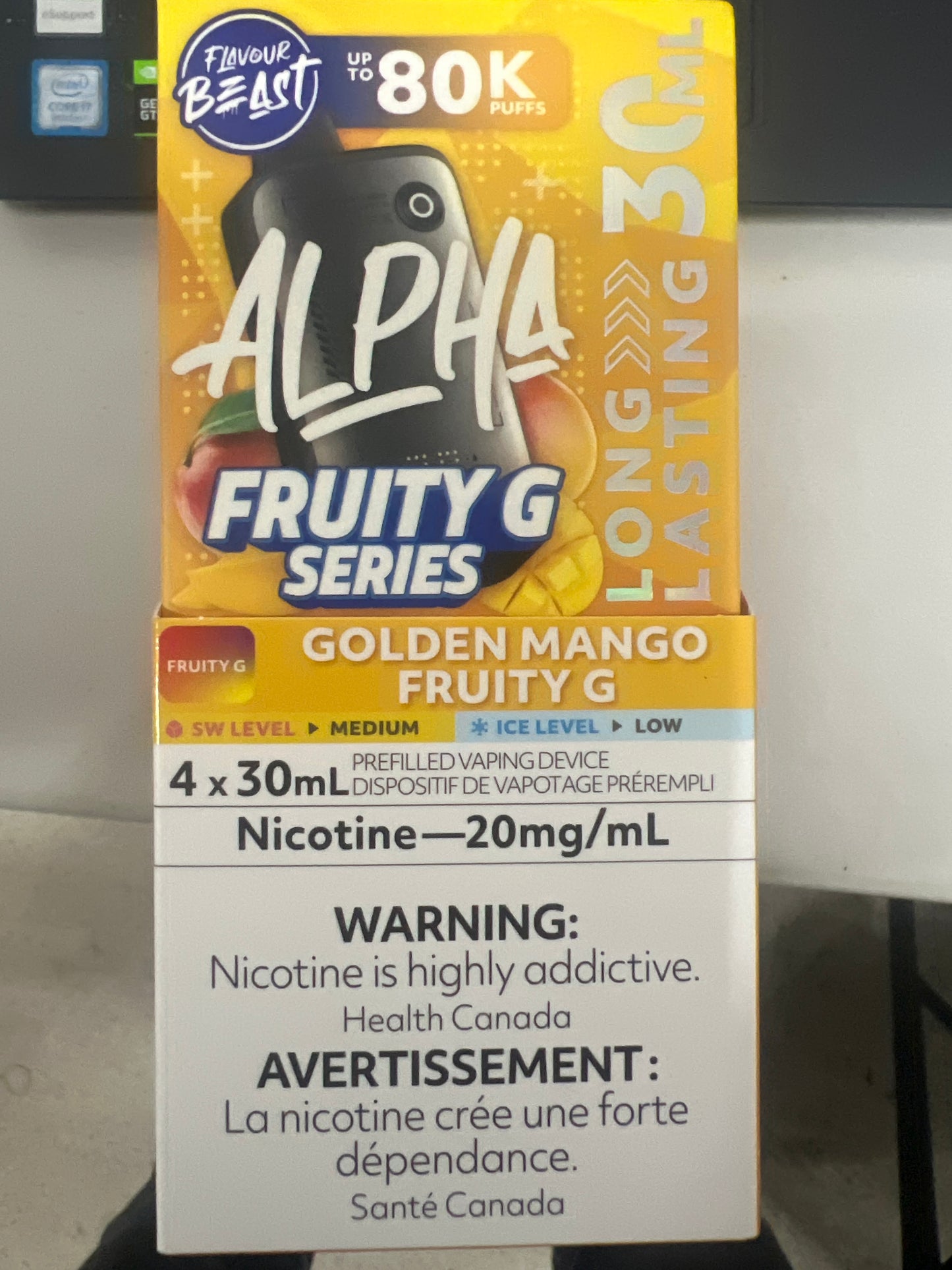 Flavour Beast Disposable Alpha 80K Fruity G Golden Mango