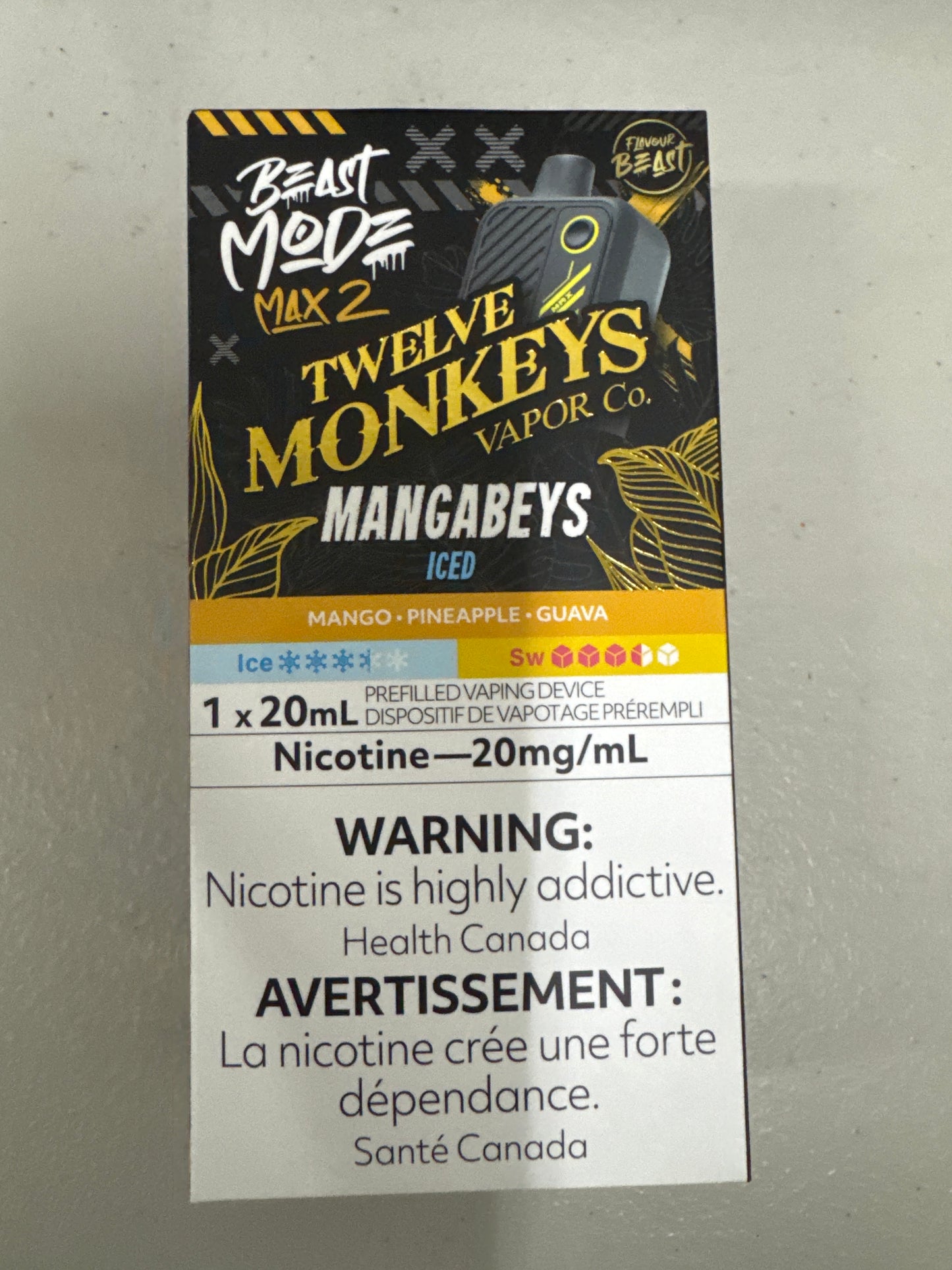 Flavour Beast Disposable Mode Max 2 50K Mangabeys Iced ONT