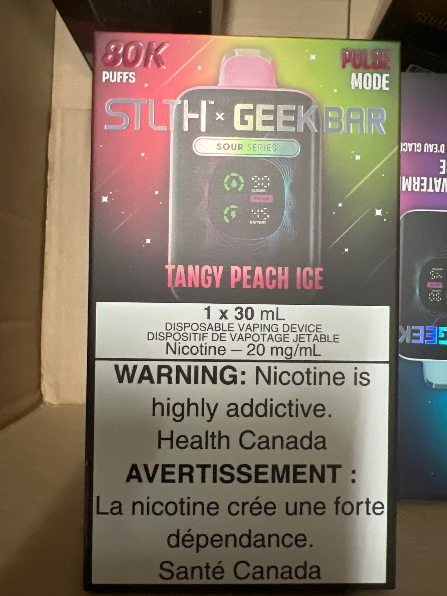 STLTH x GEEK BAR Disposable 80K Tangy Peach Ice