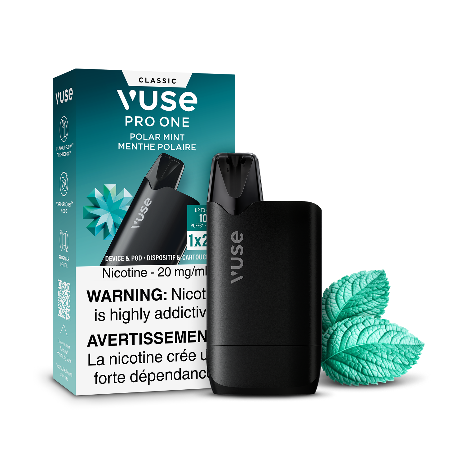 Vuse Pro One Classic Polar Mint ONT Vape Collective Vuse Pro One Classic Polar Mint ONT Vape Collective