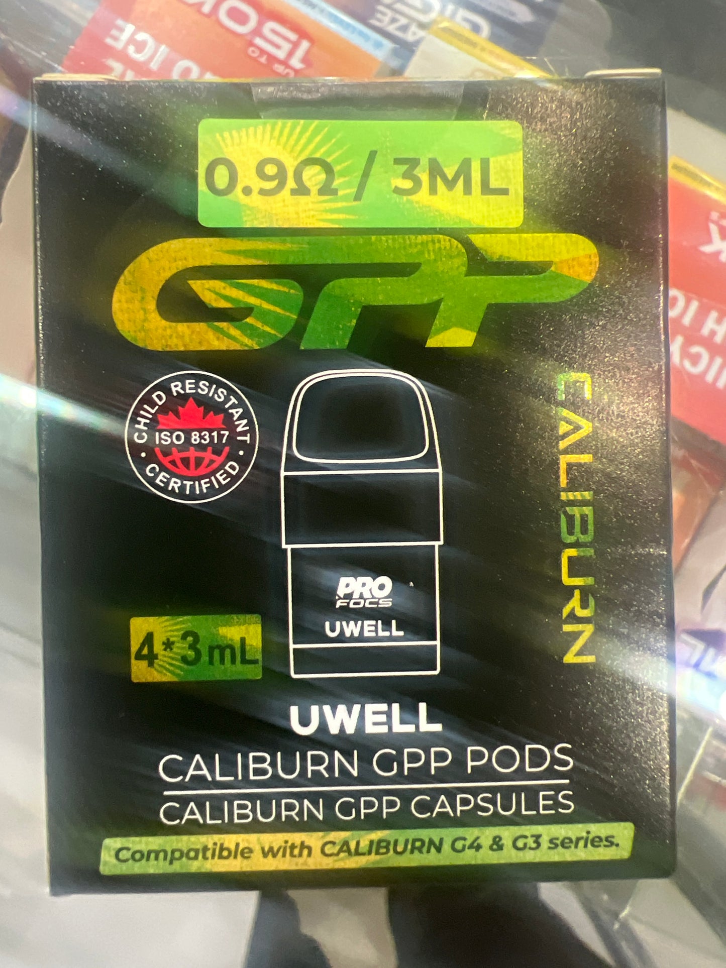 Caliburn GPP Pods 0.9 ohm 4 Packs 3ml