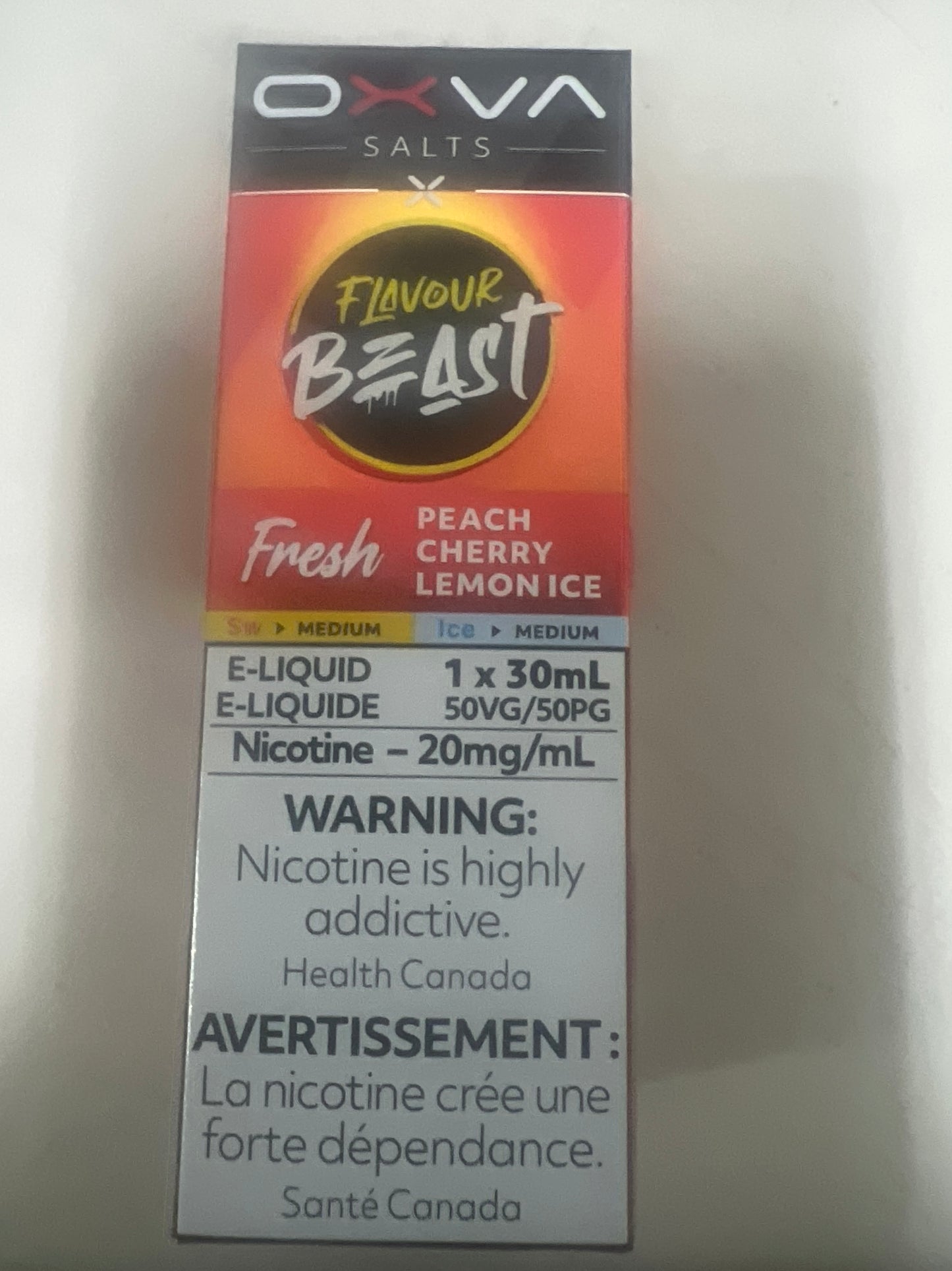 Flavour Beast Salts OXVA Peach Cherry Lemon Ice