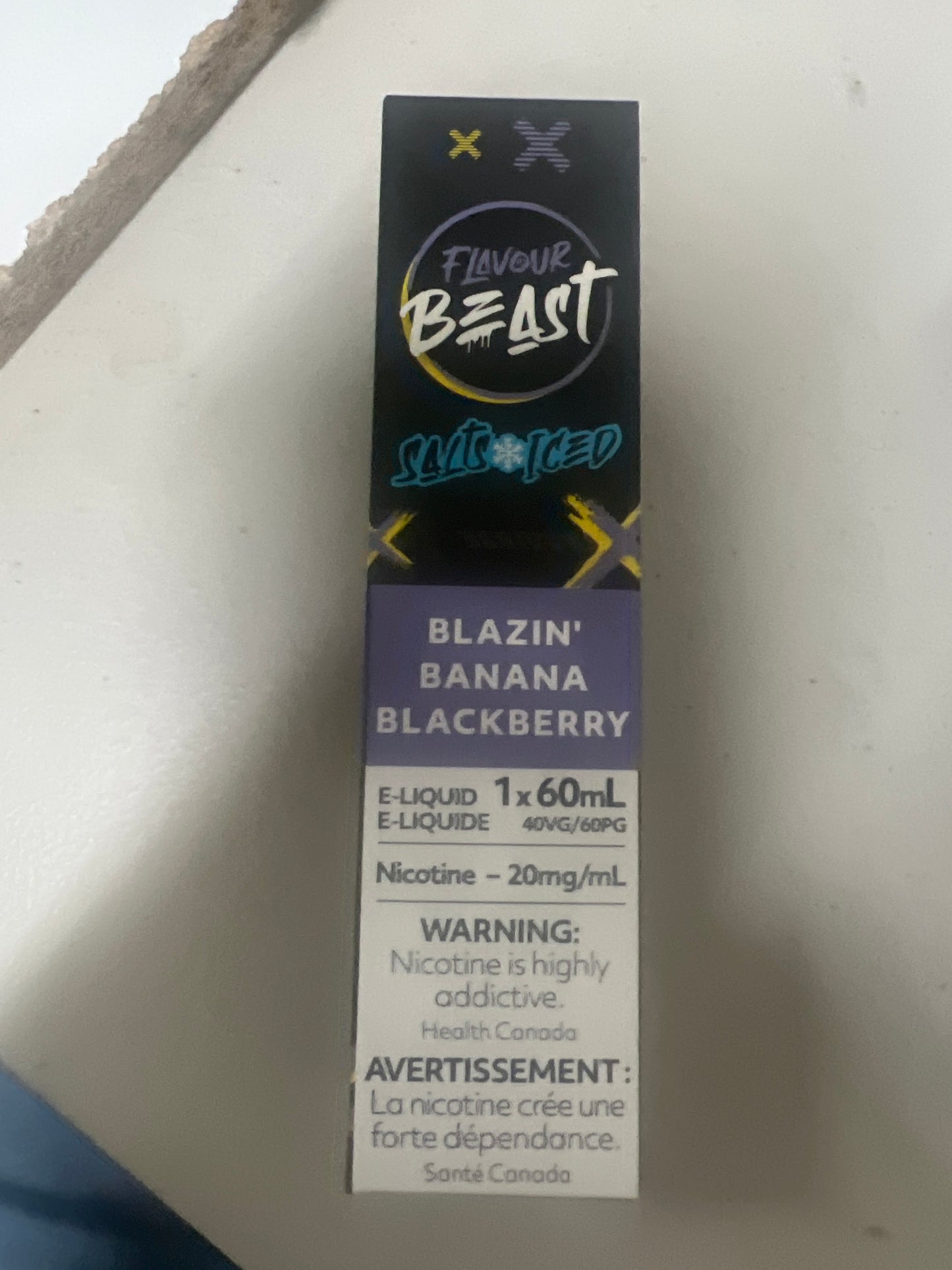 Flavour Beast Salts Blazin’ Banana Blackberry ONT
