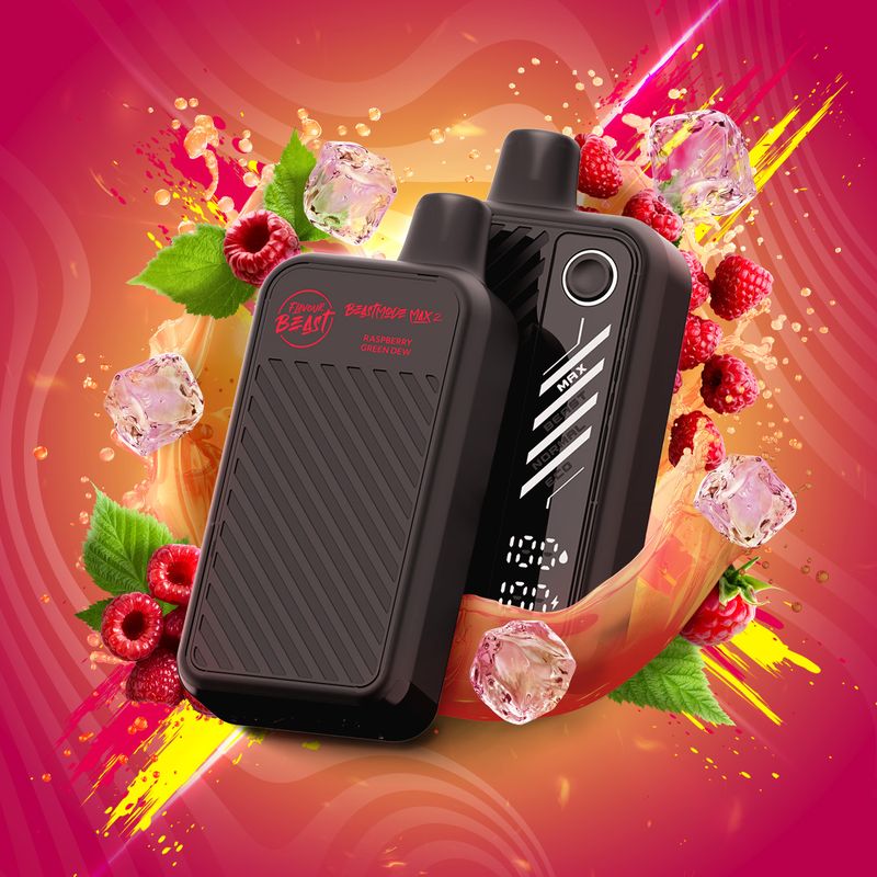 Flavour Beast Disposable Mode Max 2 50K Raspberry Green Dew Iced ONT