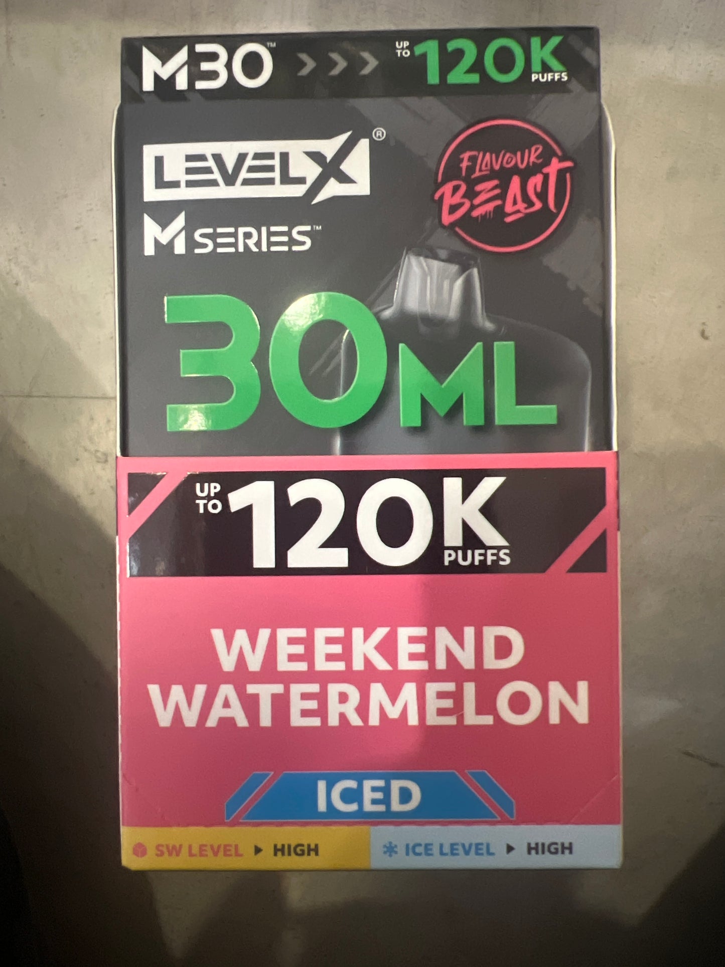 Level X Flavour Beast M Series Pod 30ml Weekend Watermelon Iced
