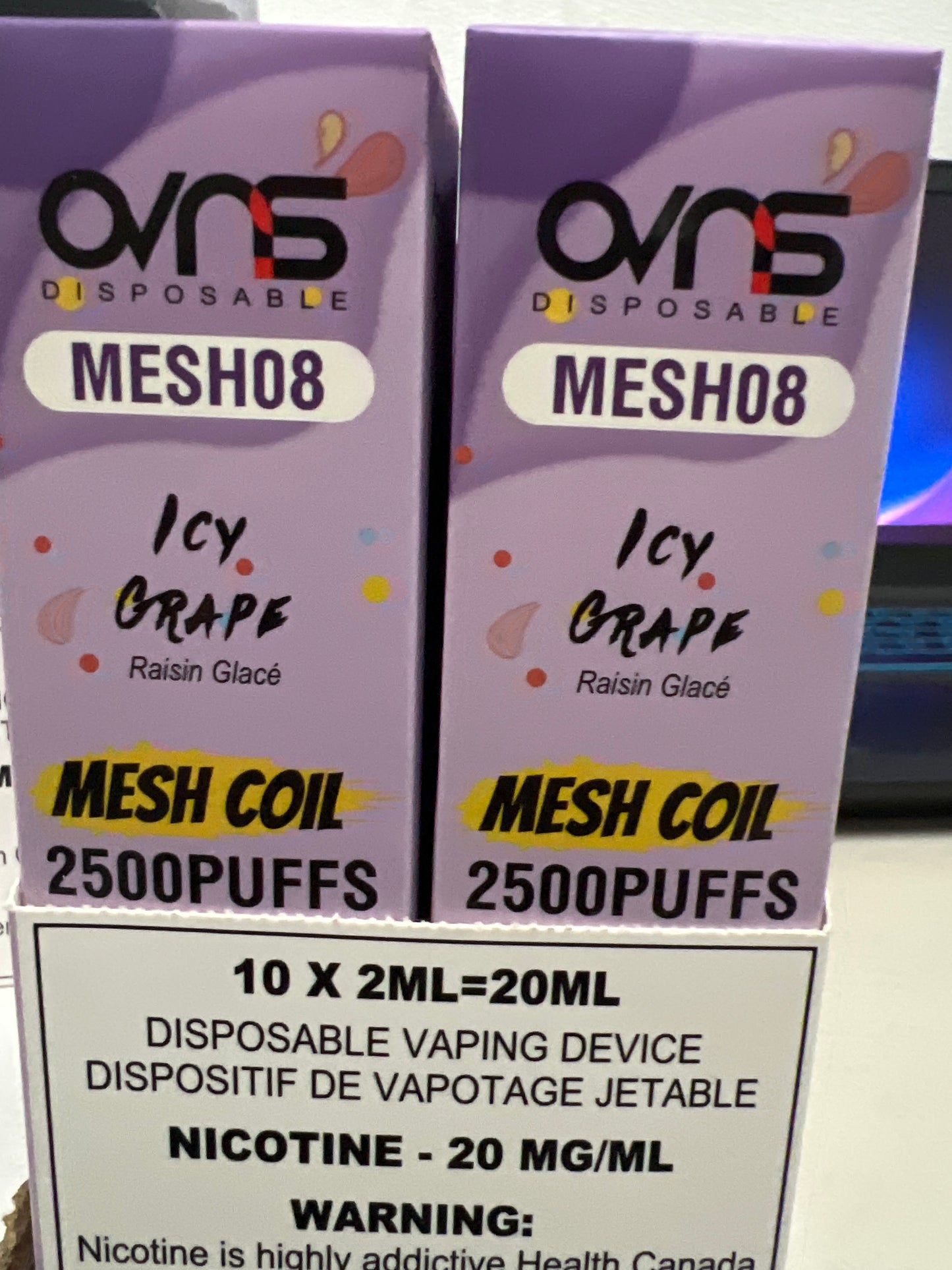 OVNS MESH08 2500 Disposable Icy Grape