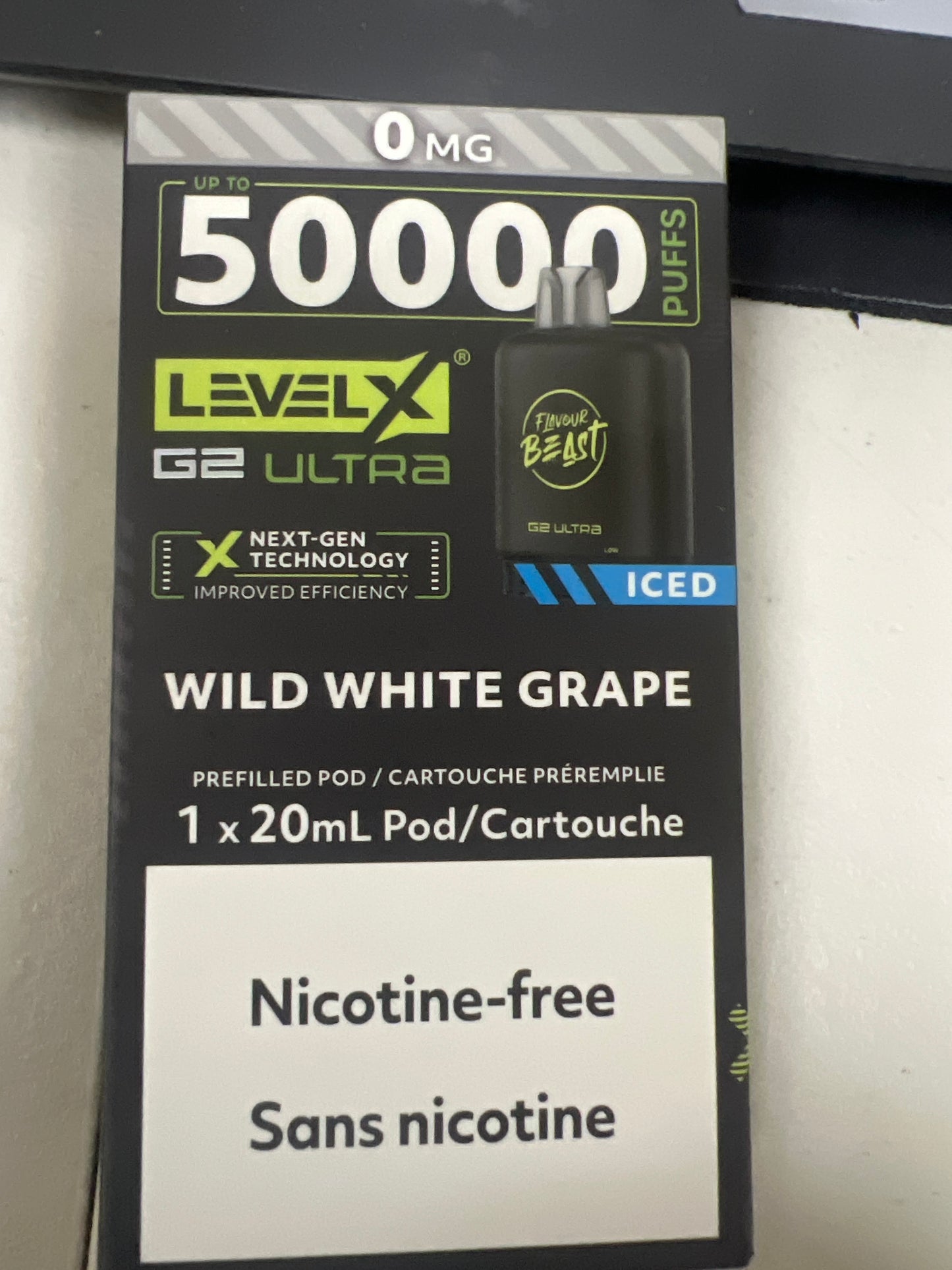 Flavour Beast G2 Ultra Level X PODS Wild White Grape Iced