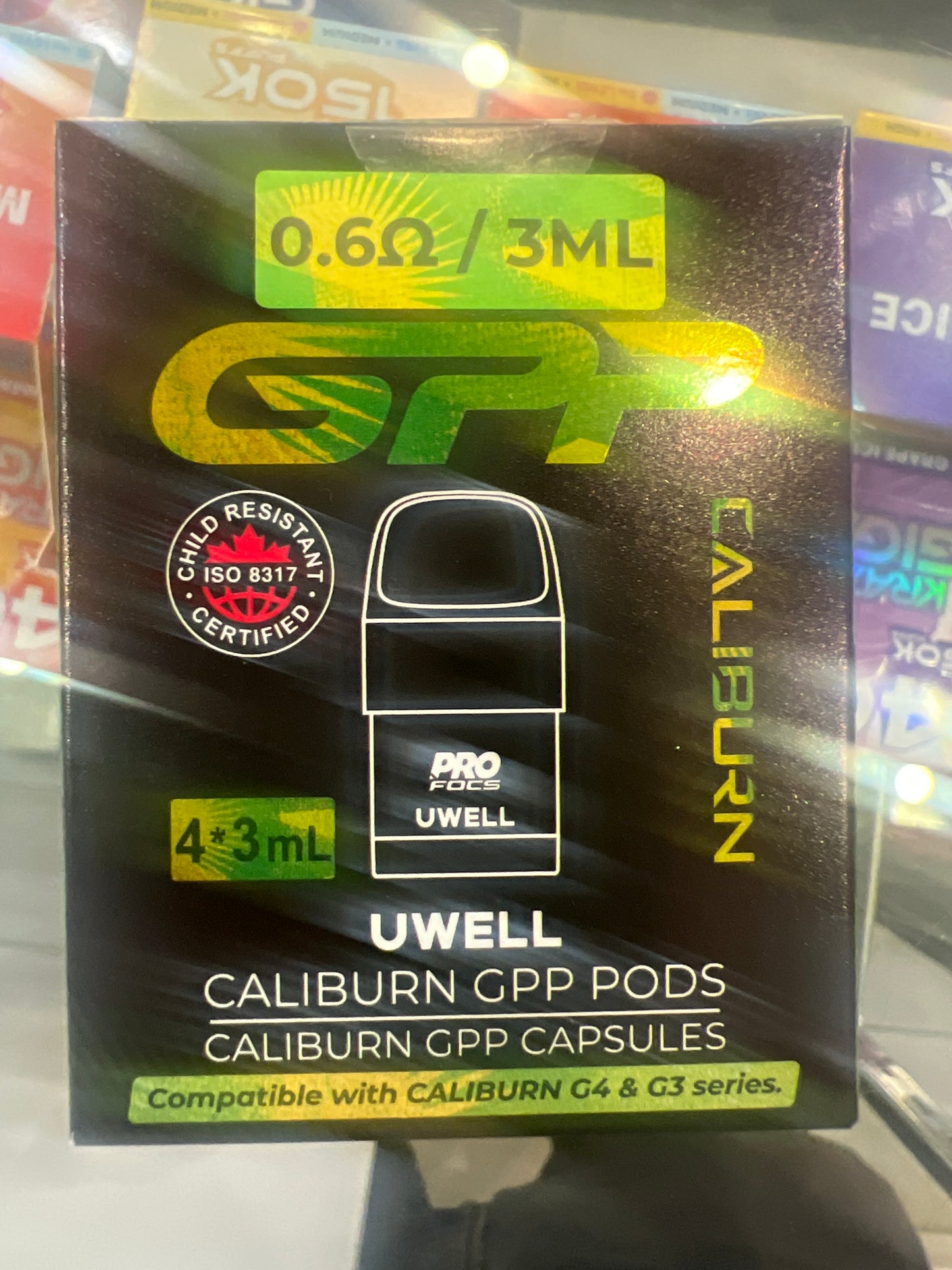 Caliburn GPP Pods 0.6 ohm 4 Packs 3ml
