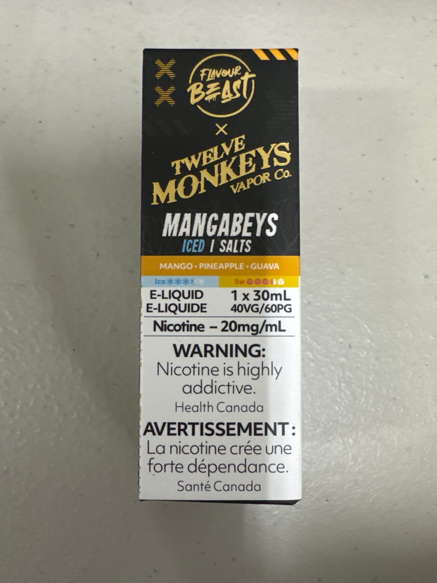 Flavour Beast x Twelve Monkeys Salts Mangabeys Iced ONT