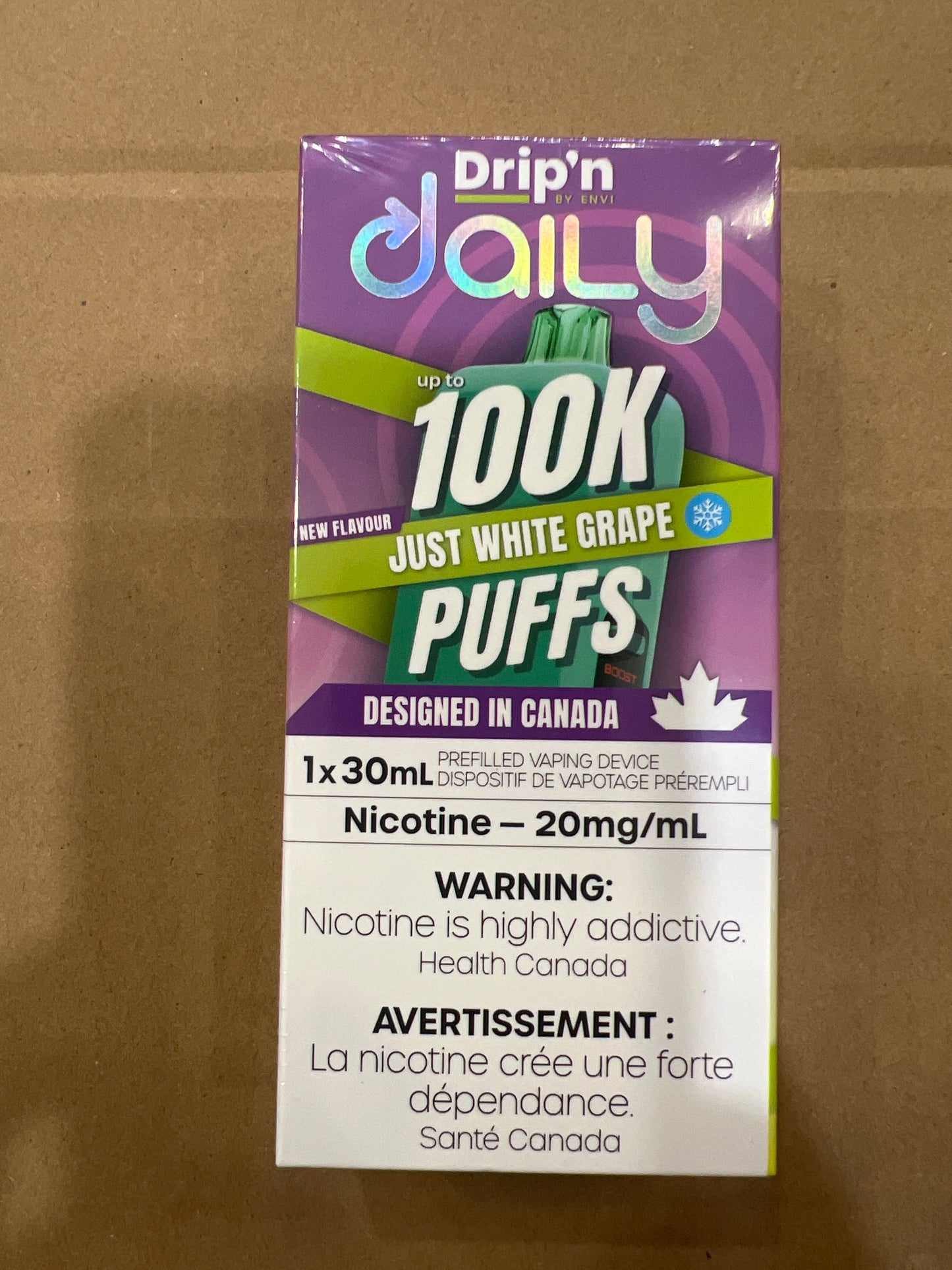 Drip’n By Envi Disposable Daily 100K Just White Grape
