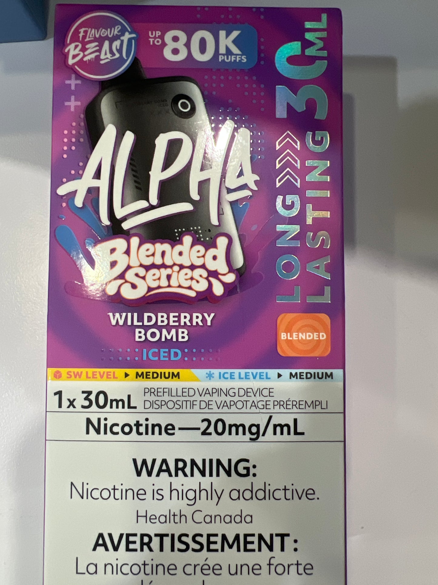 Flavour Beast Disposable Alpha 80K Blended Series Wild Berry Bomb