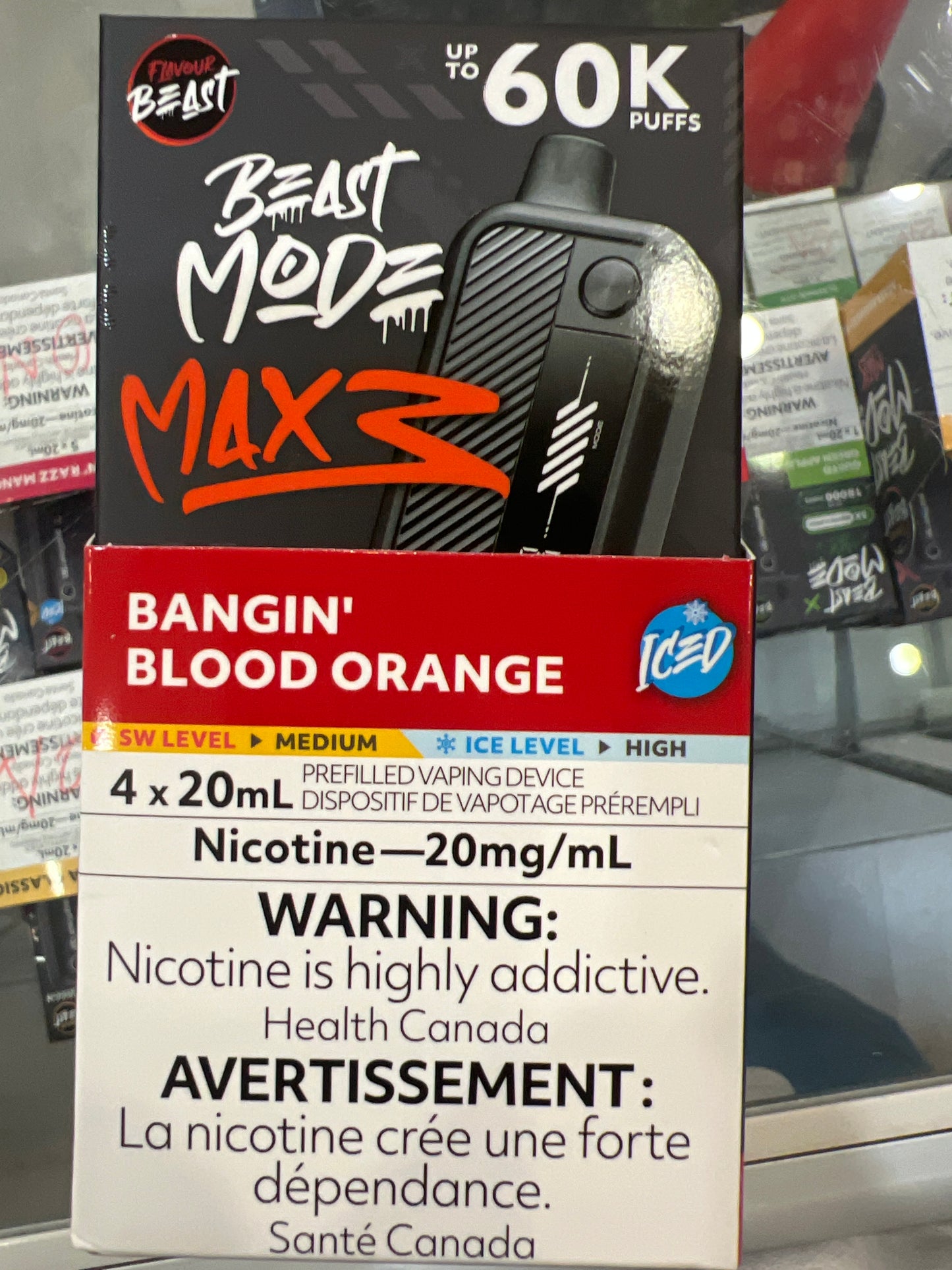 Flavour Beast Disposable Mode Max 3 60K Bangin’n Orange Iced ONT