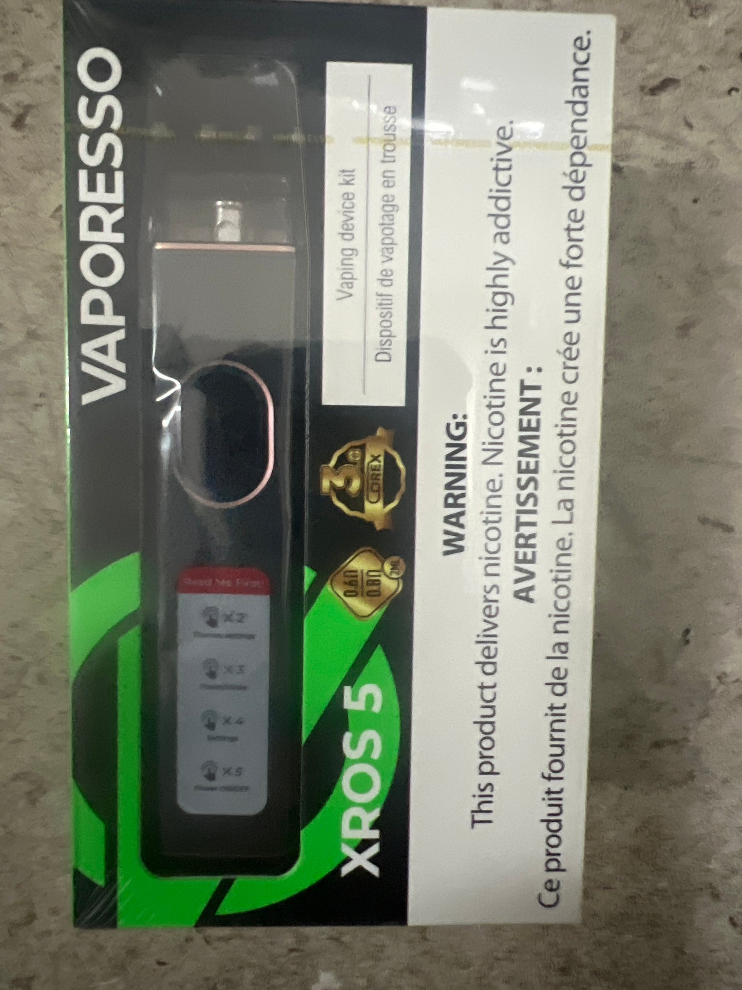 Vaporesso Xros 5 Open Pod Kit Black Leather