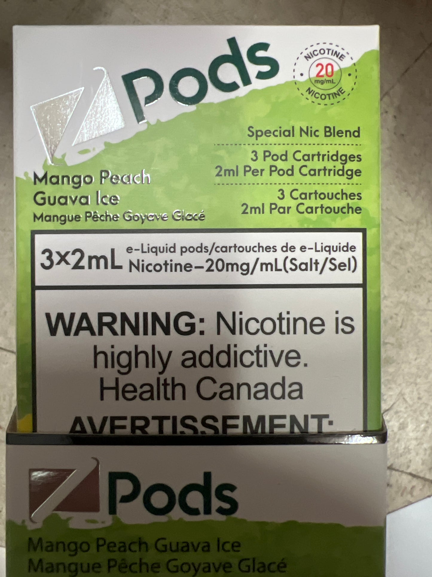 Z Lab Zpods Mango Peach Guava Ice ONT