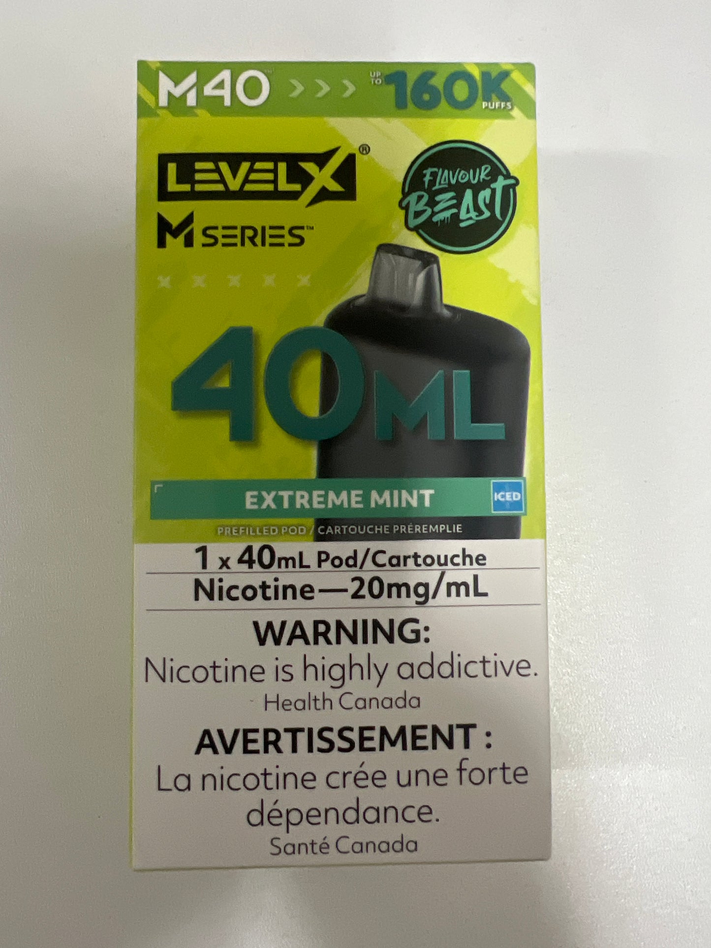 Level X Flavour Beast M Series Pod 40ml Extreme Mint Iced