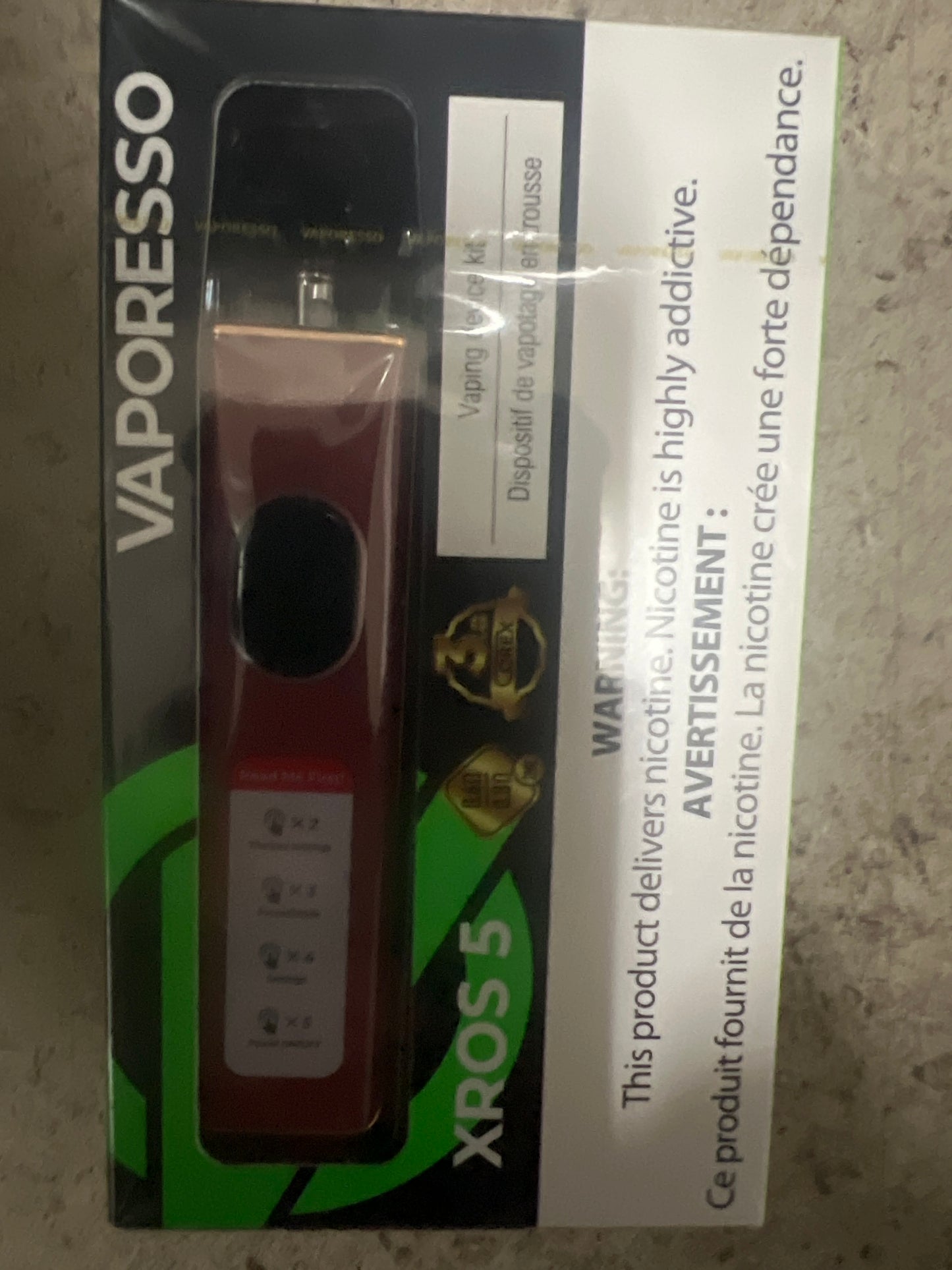 Vaporesso Xros 5 Open Pod Kit Red Leather
