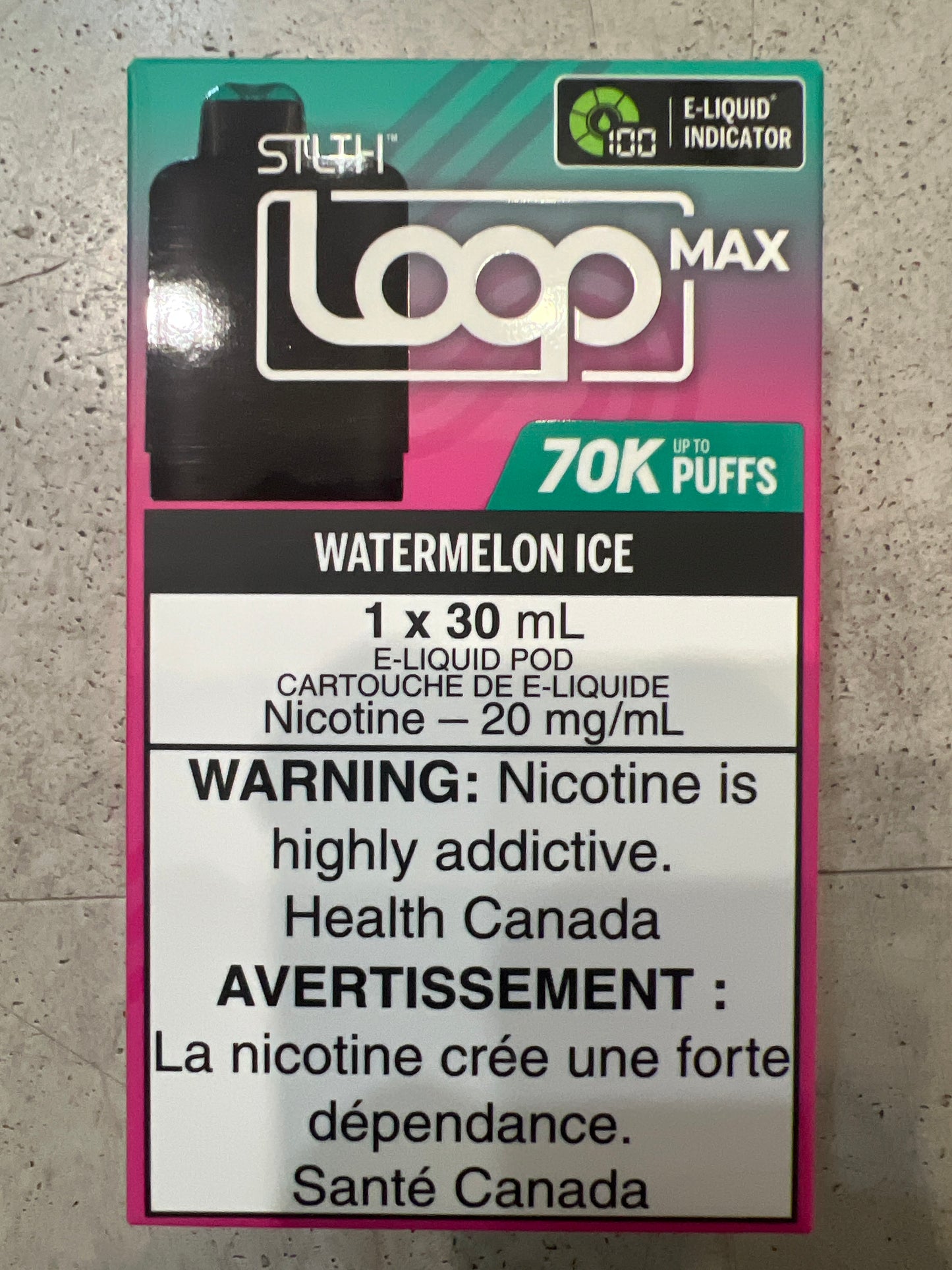 STLTH LOOP MAX 70K Pods Watermelon Ice ONT