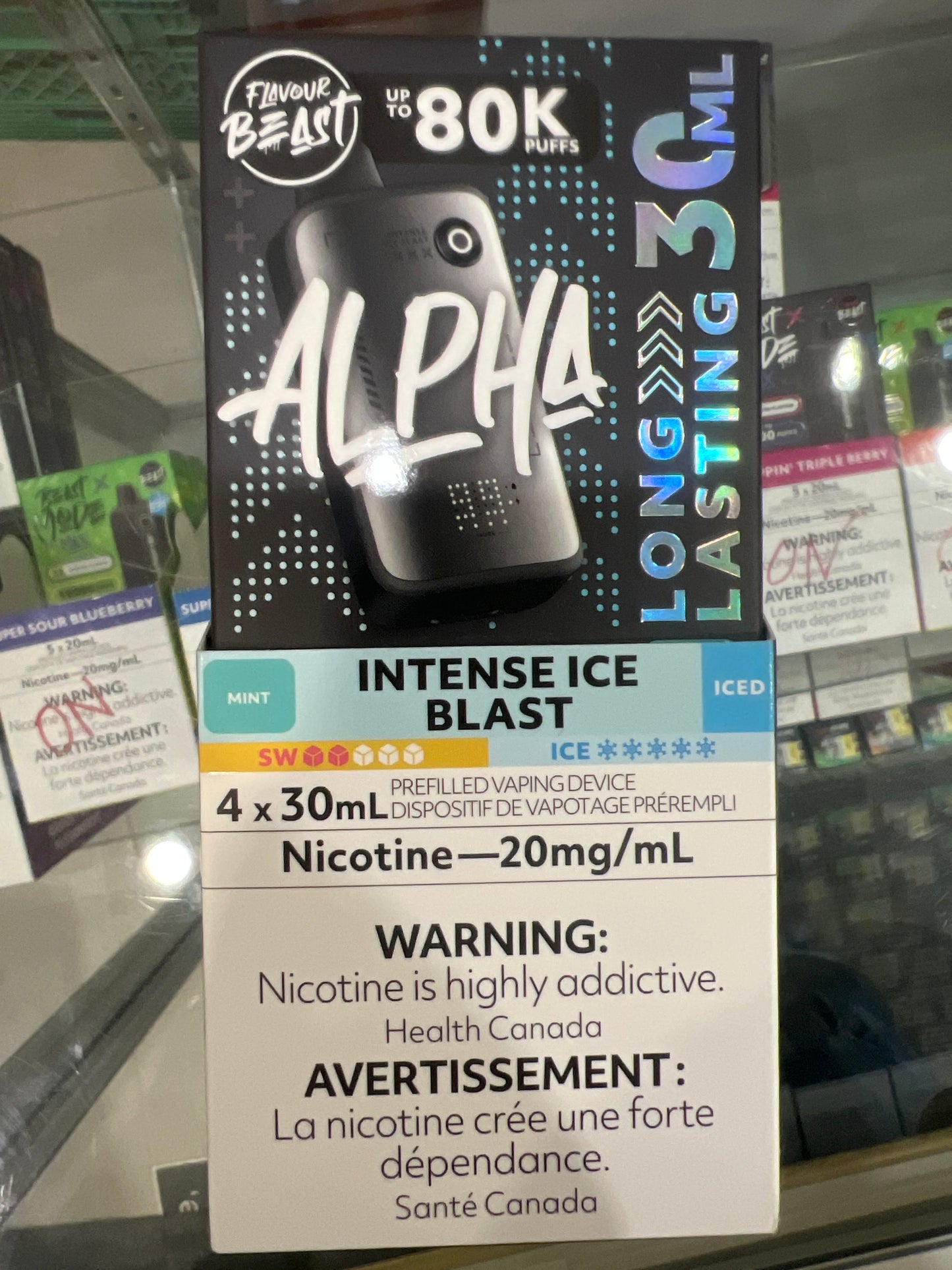 Flavour Beast Disposable Alpha 80K Intense Ice Blast Iced