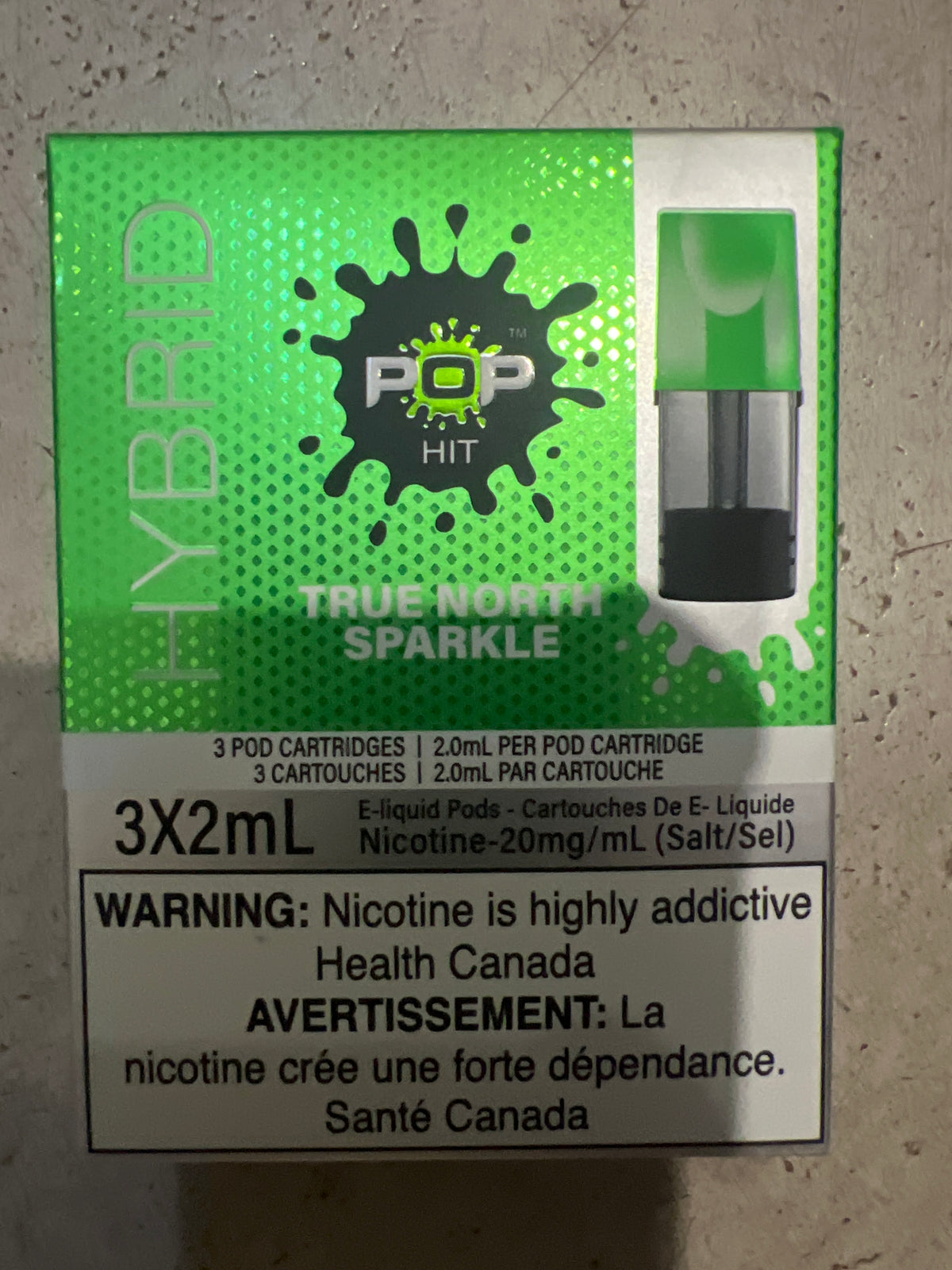 Pop Vapor Hybrid PODS True North Sparkle (3x2ml) ONT