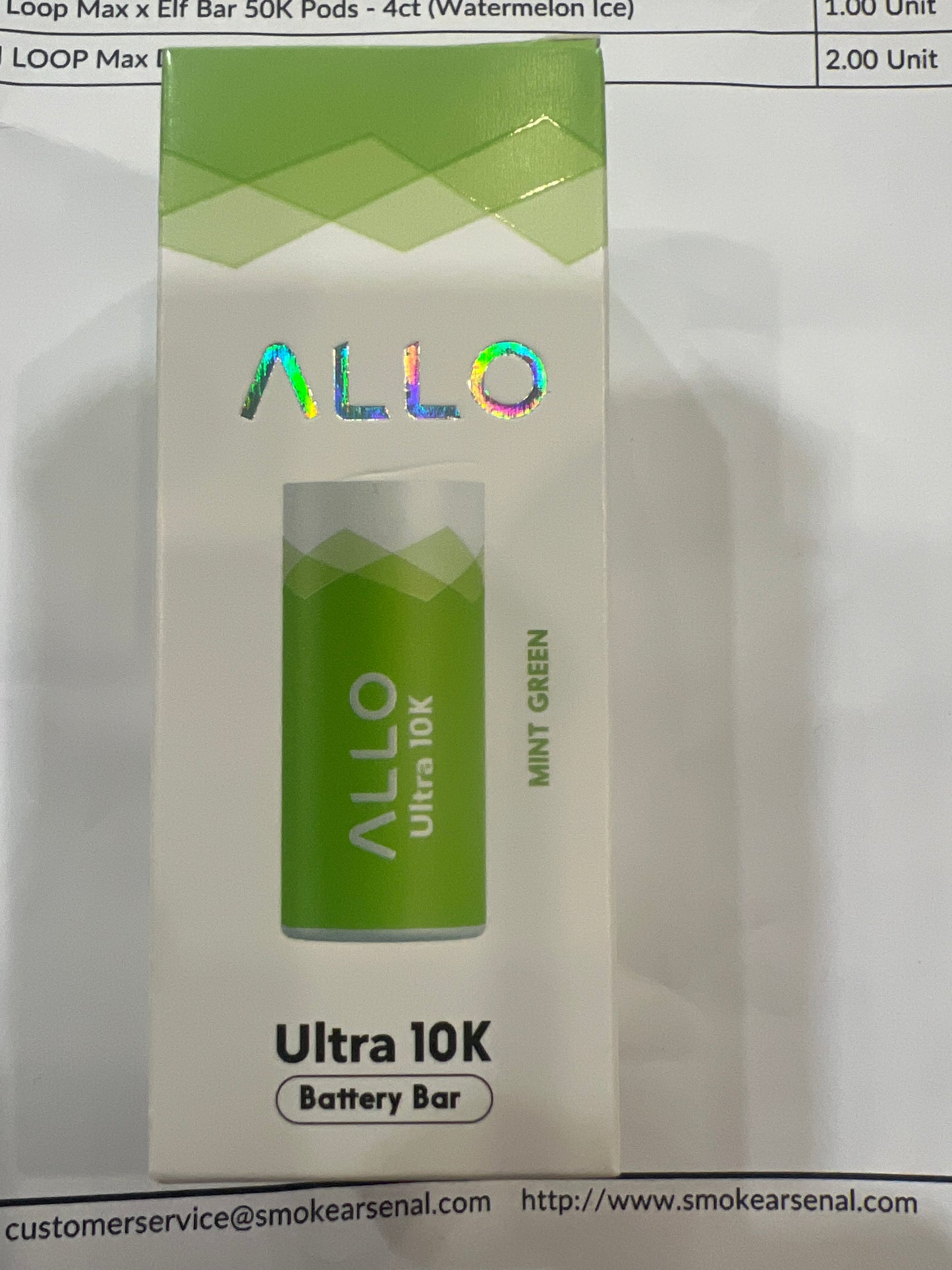 Allo Ultra 10K Battery Bar Mint Green