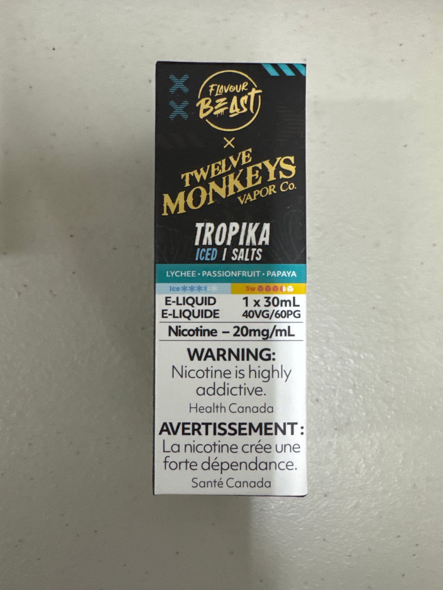 Flavour Beast x Twelve Monkeys Salts Tropika Iced ONT