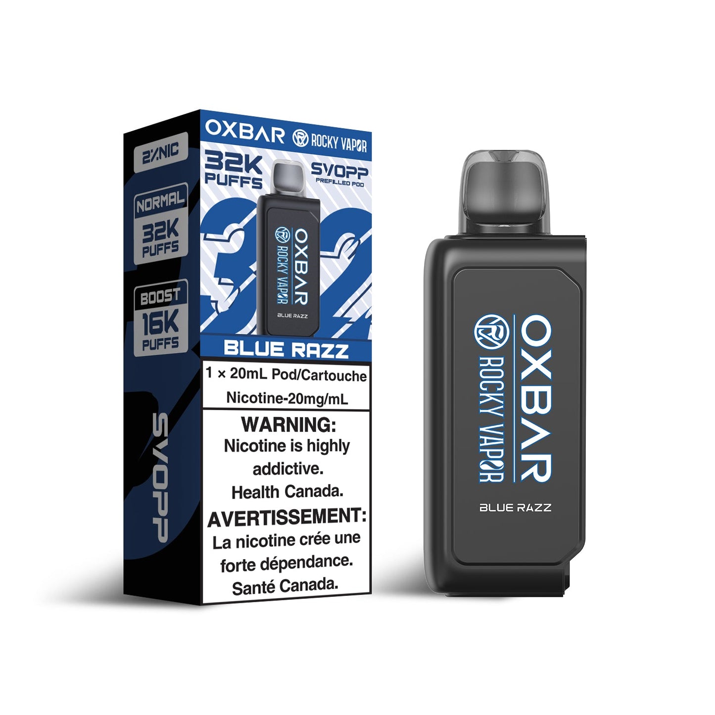 OXBAR SVOPP 32K Pods Blue Razz ONT