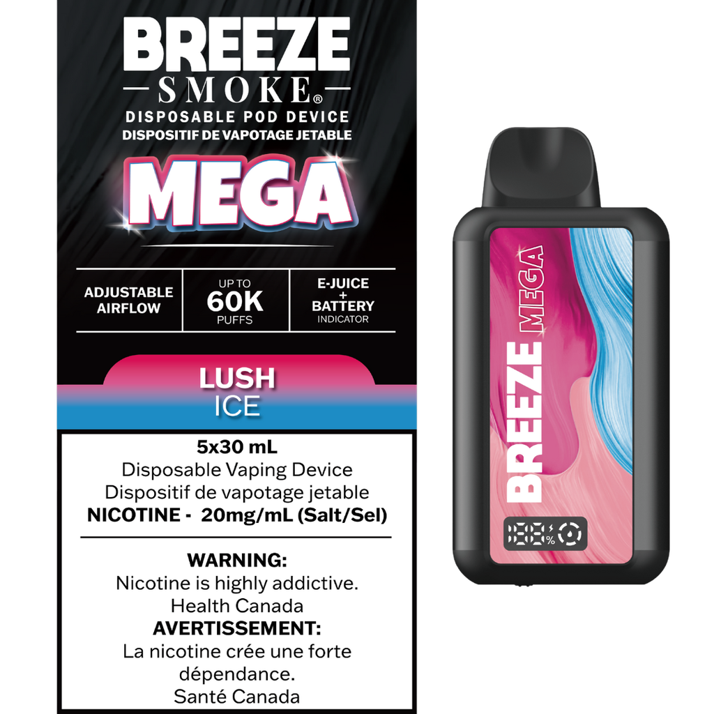 Breeze Mega 60K Disposable Lush Ice