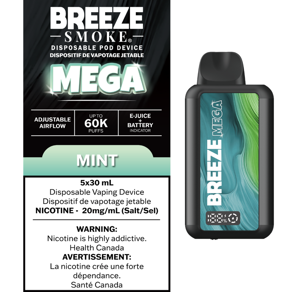 Breeze Mega 60K Disposable Mint