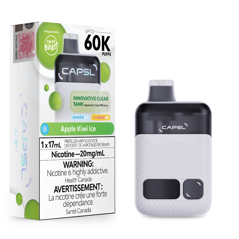 CAPSL X Flavour Beast Disposable 60K Apple Kiwi Ice