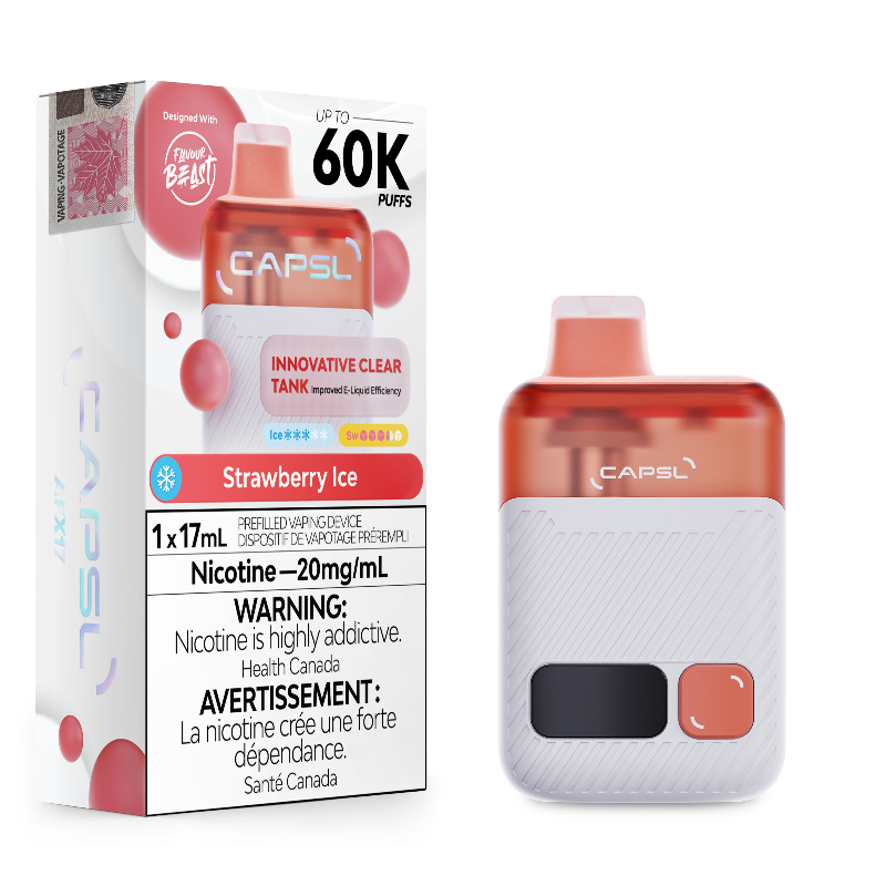 CAPSL X Flavour Beast Disposable 60K Strawberry Ice