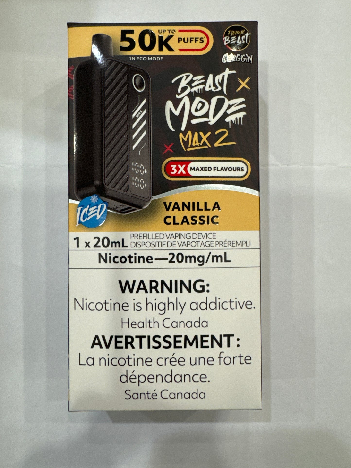 Flavour Beast Disposable Mode Max 2 50K Vanilla Classic ONT