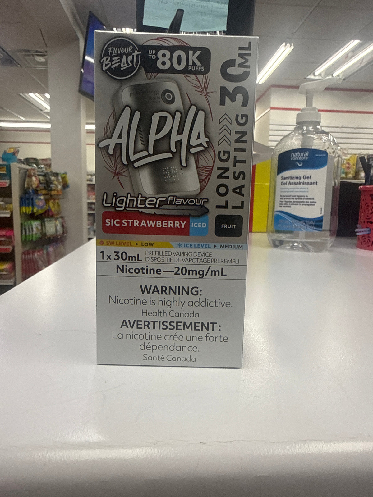 Flavour Beast Disposable Alpha 80K lighter flavour Sic Strawberry Iced
