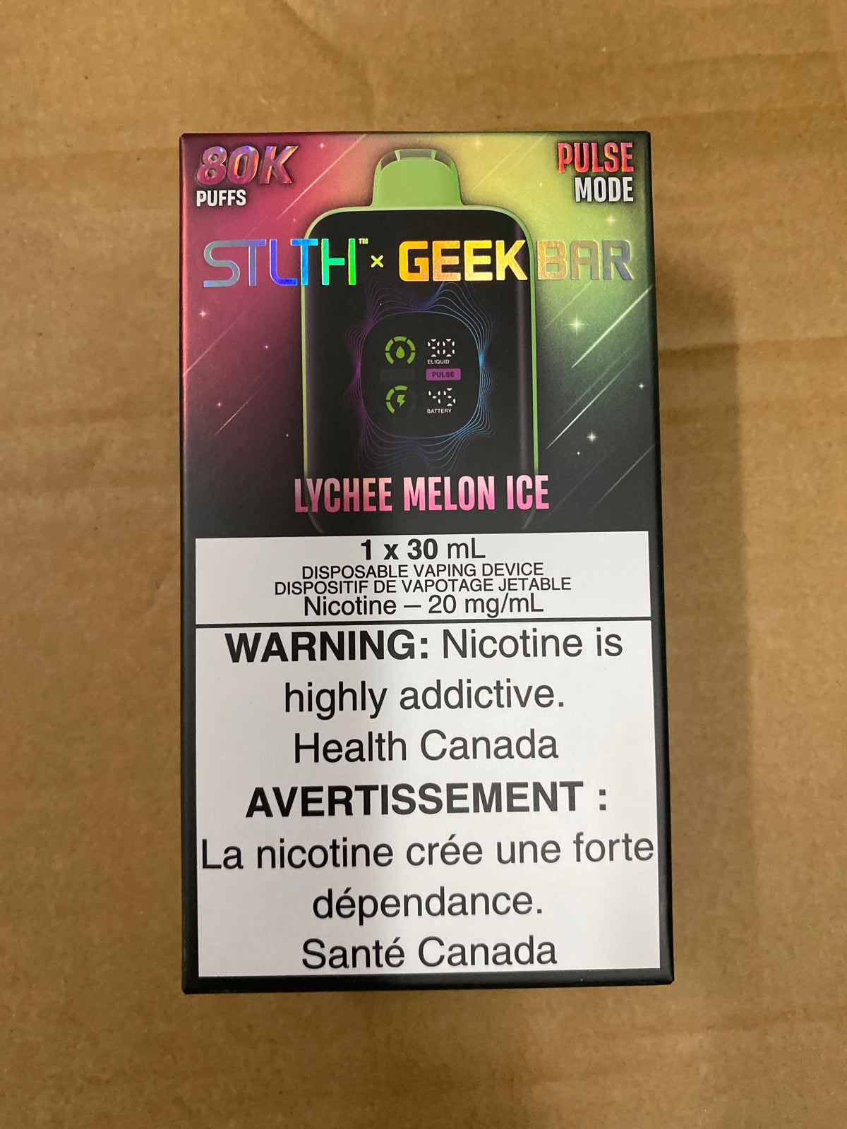 STLTH x GEEK BAR 80K Lychee Melon Ice Disposable Vape Canada