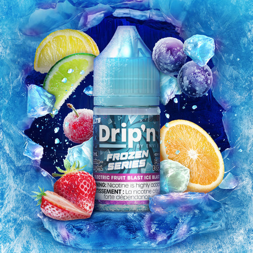 Drip’n Frozen Salts Electric Fruit Blast Ice Blast ONT