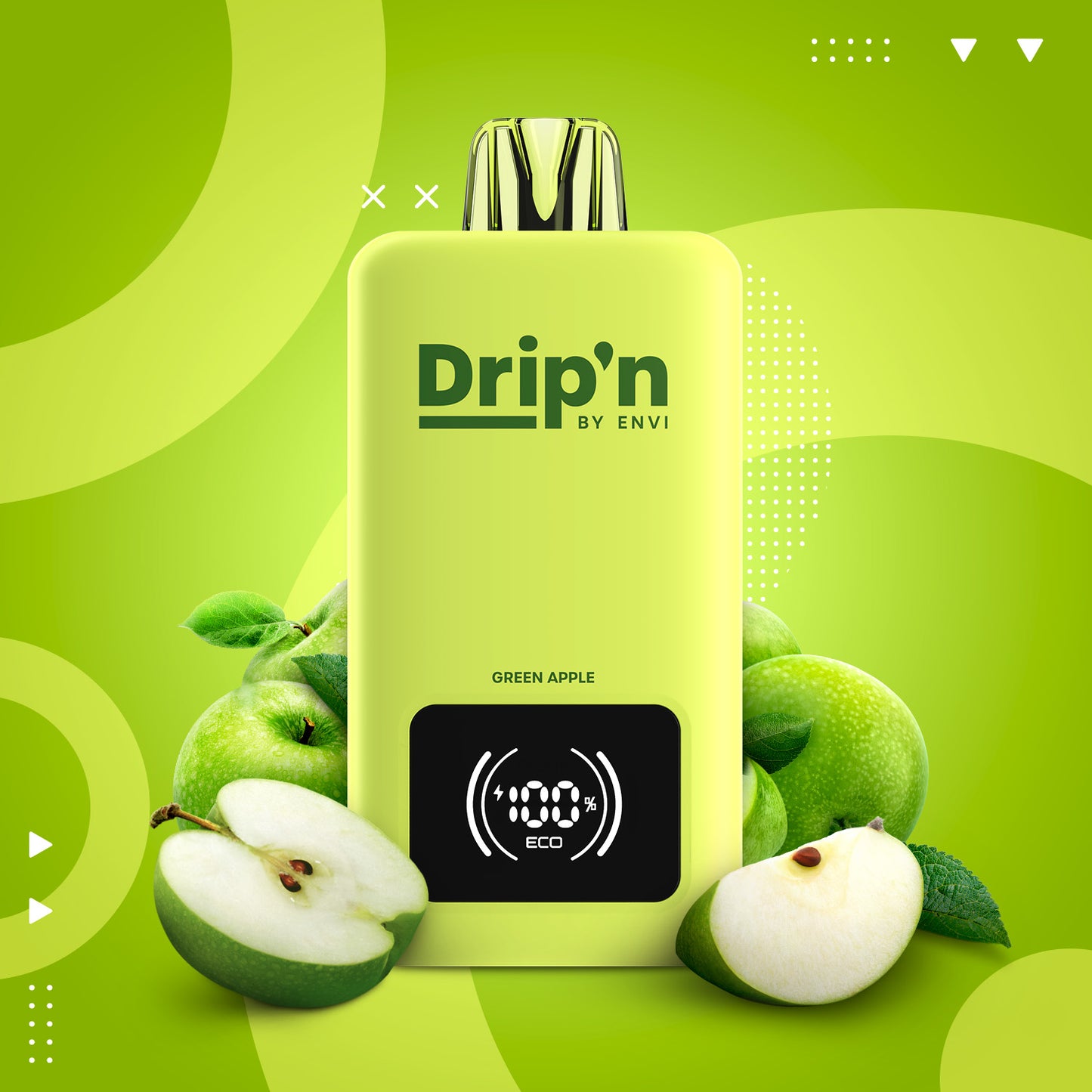 Drip’n By Envi Disposable 70K Green Apple ONT