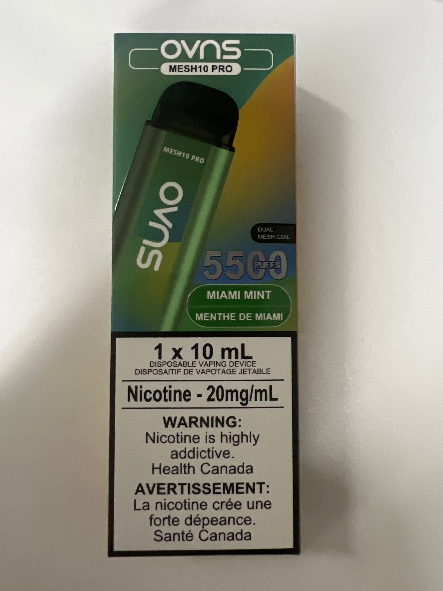 OVNS MESH10 PRO 5500 Disposable Miami Mint ONT