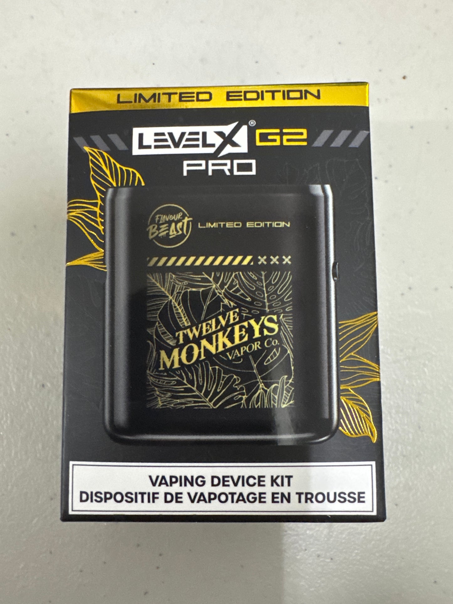Flavour Beast x Twelve Monkeys Level X G2 PRO Device Kit Gloss Black Limited Edition