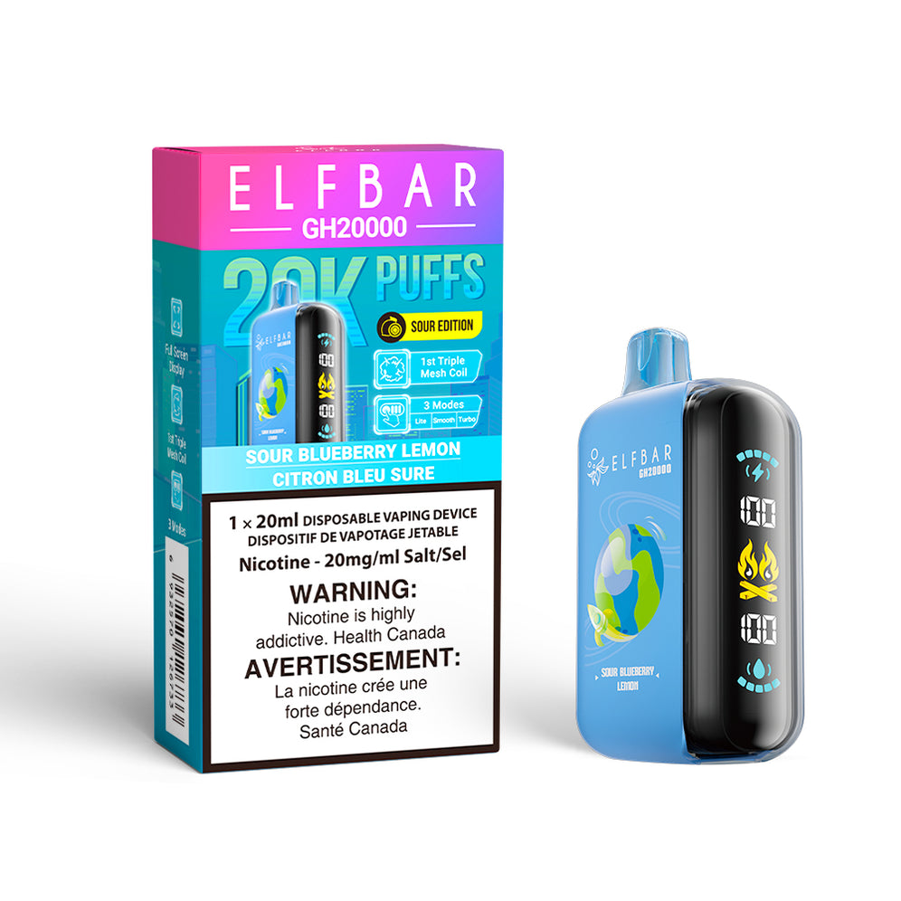 ELF BAR Disposable GH20000 Sour Blueberry Lemon ONT