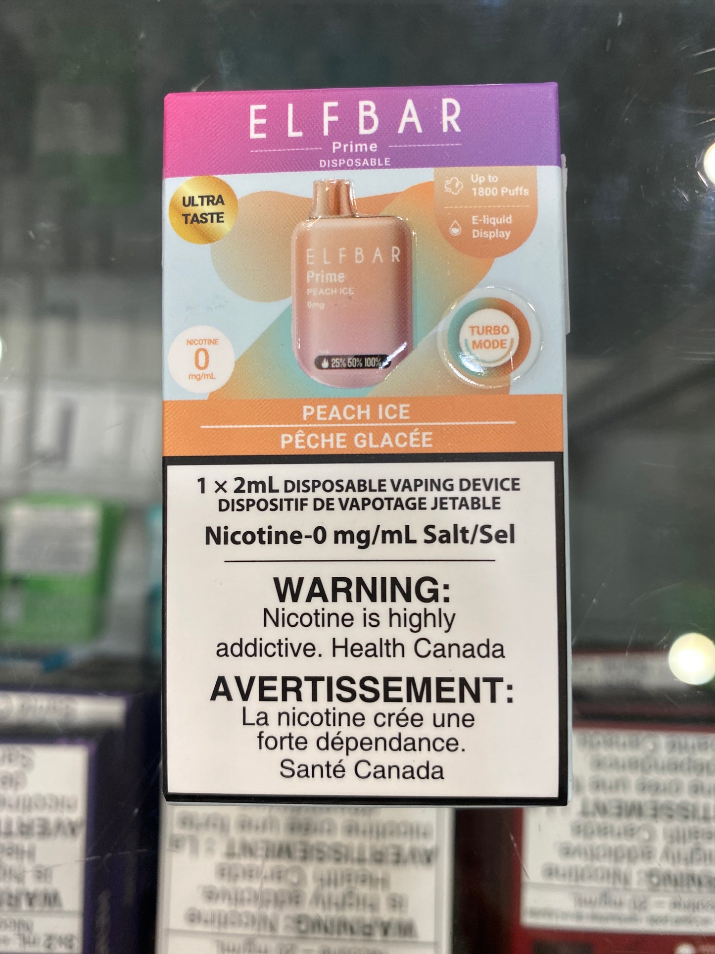 ELF BAR Disposable Prime 1800 Peach Ice ONT