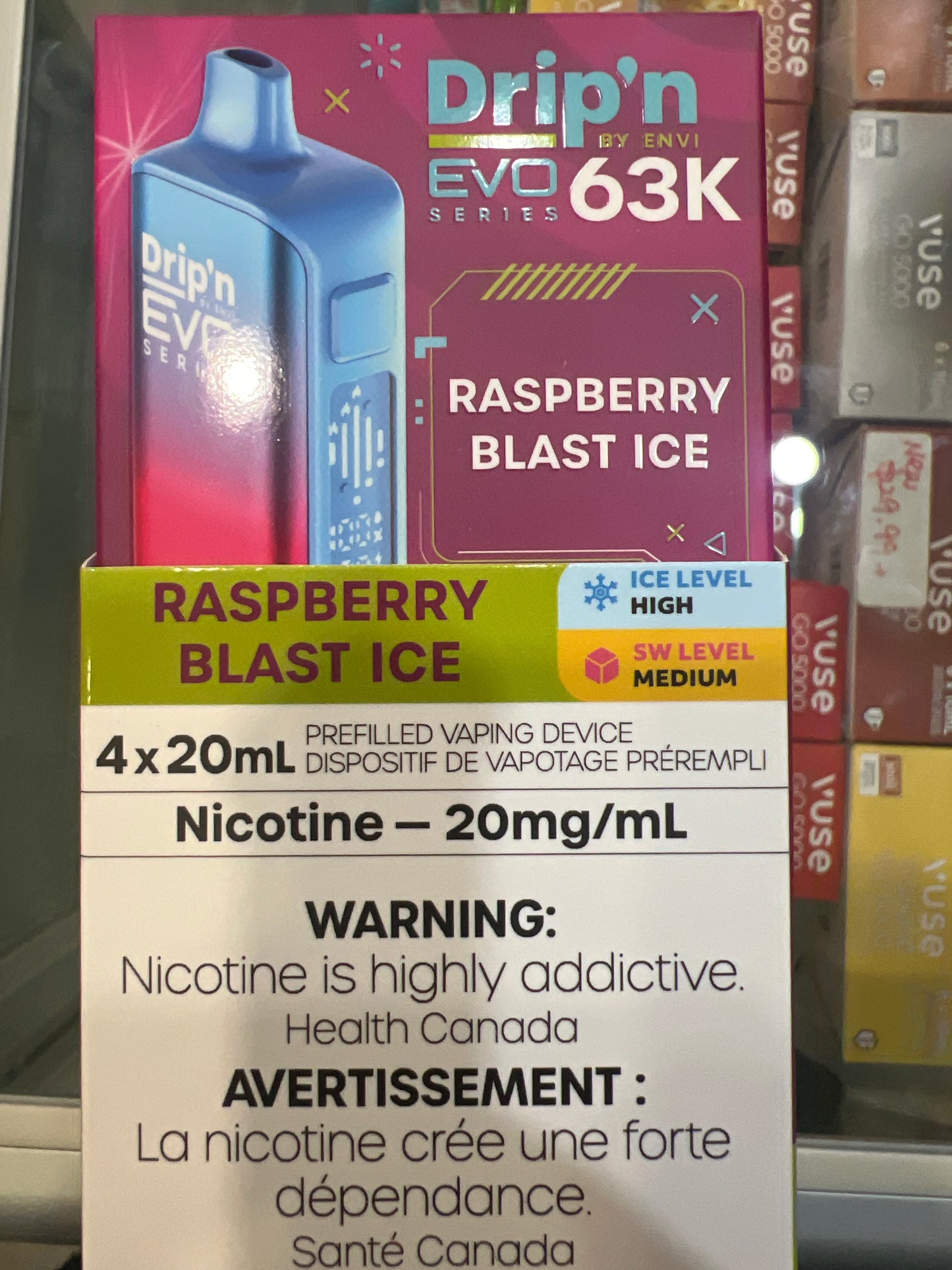 Drip’n By Envi Disposable EVO63K Raspberry Blast Ice ONT
