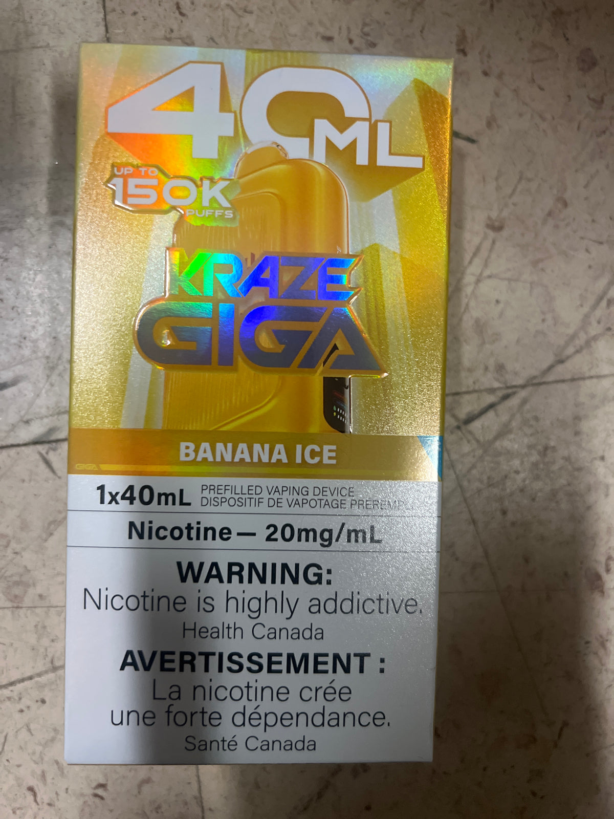 Kraze Giga 150K Disposable Banana Ice