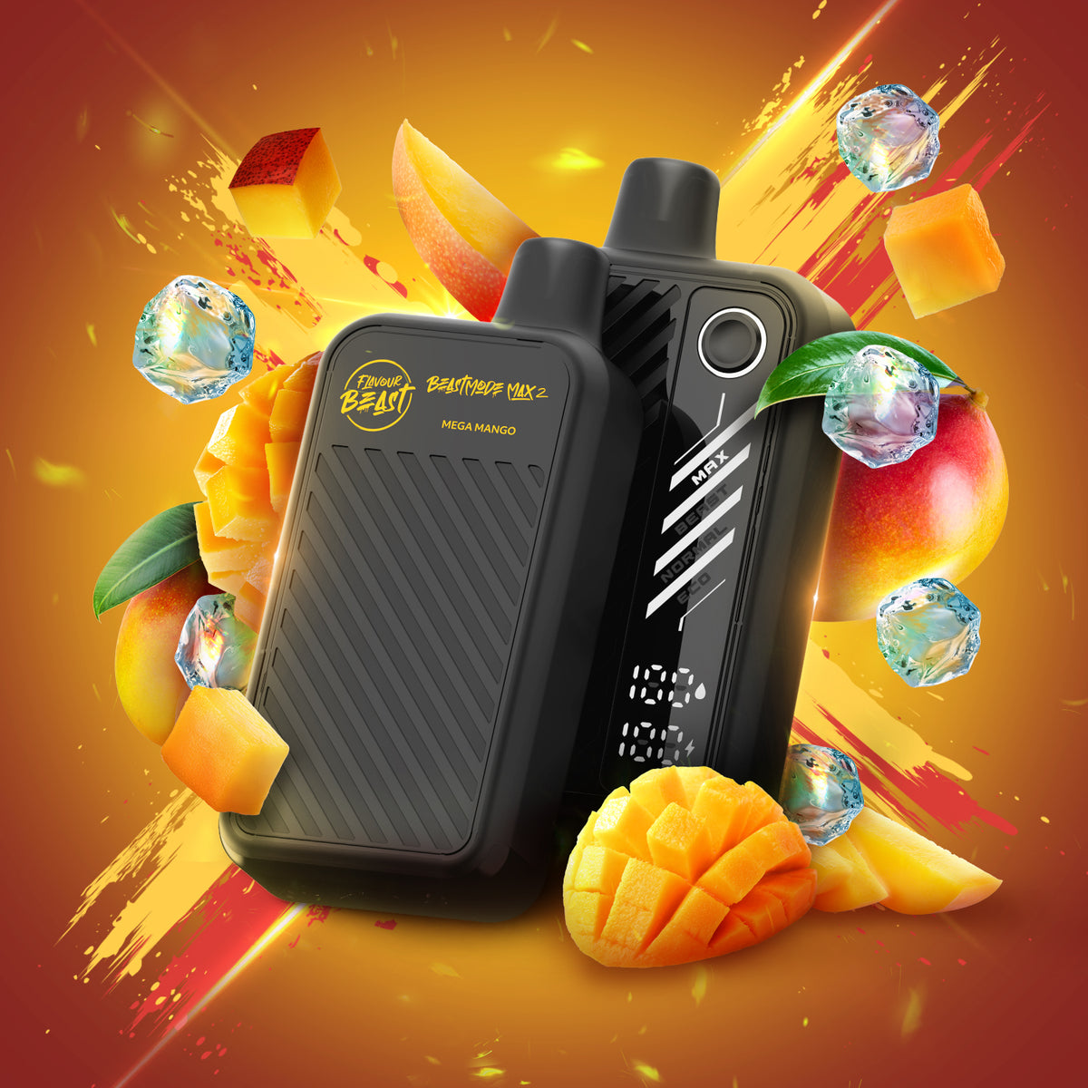 Flavour Beast Disposable Mode Max 2 50K Mega Mango Iced ONT Vape Collective Flavour Beast Disposable Mode Max 2 50K Mega Mango Iced ONT Vape Collective