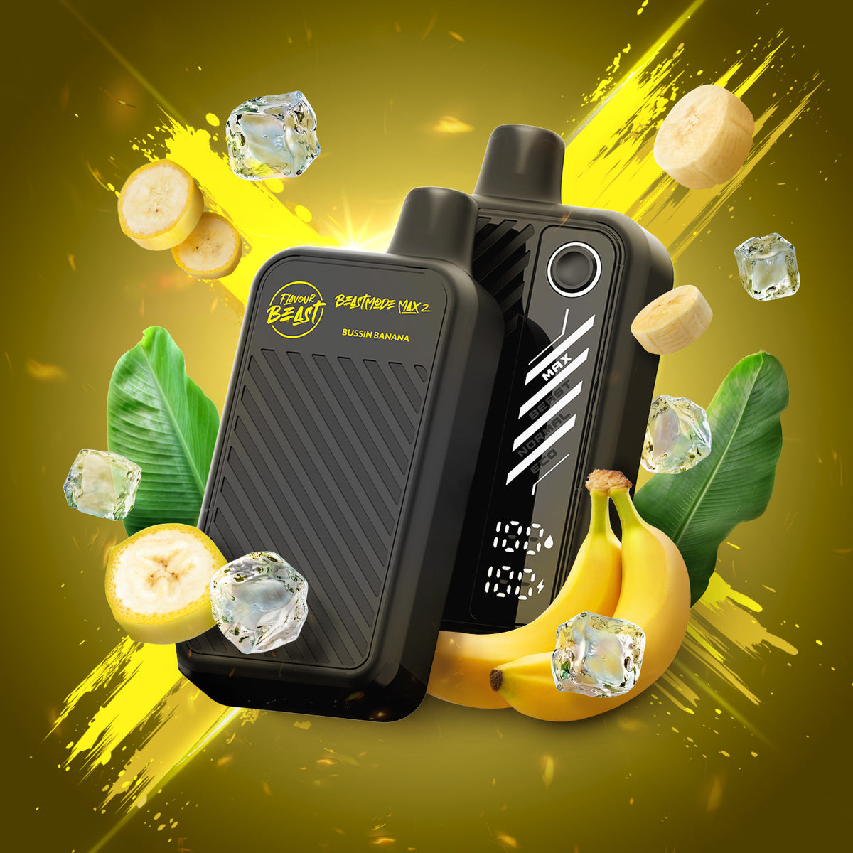 Flavour Beast Disposable Mode Max 2 50K Bussin Banana Iced ONT