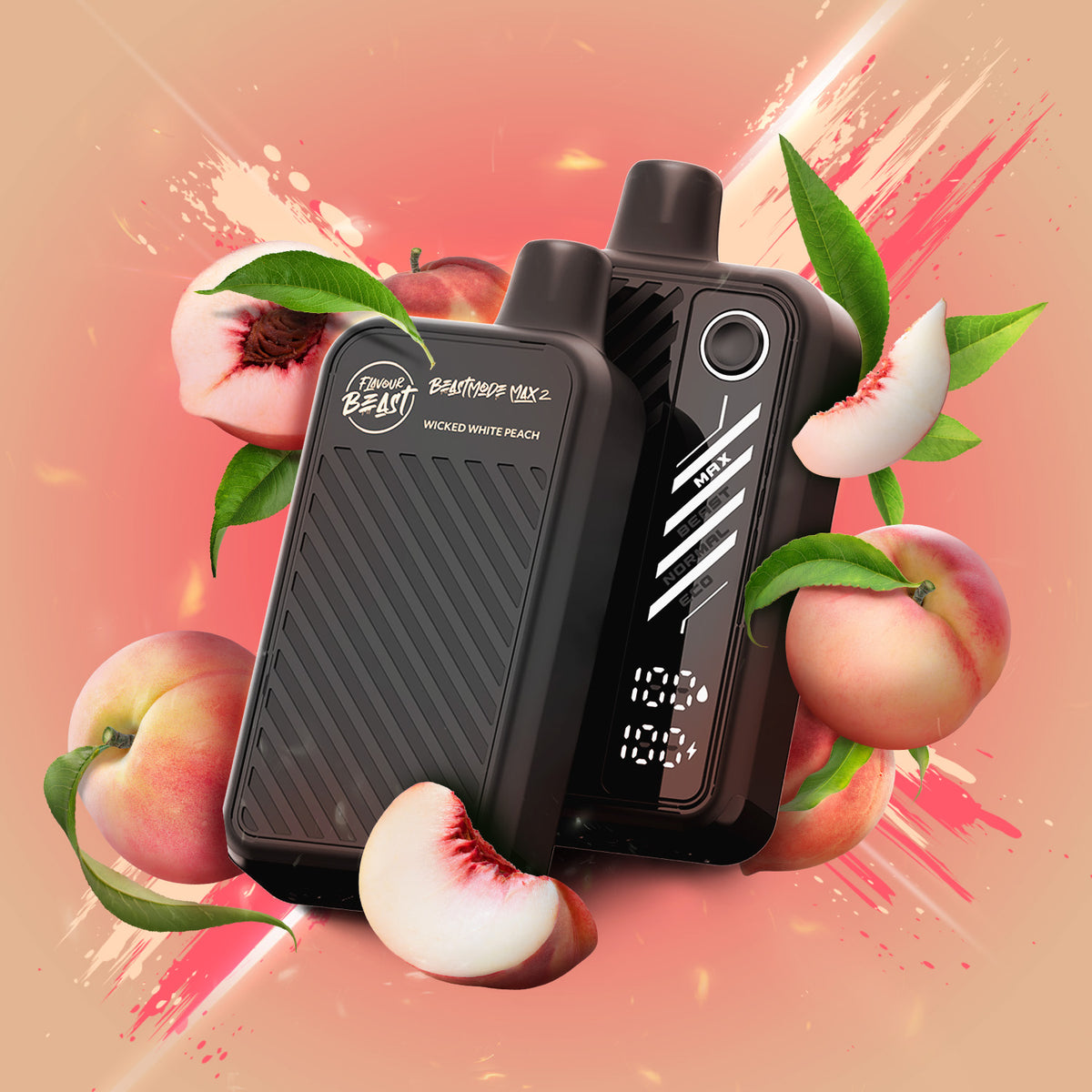 Flavour Beast Disposable Mode Max 2 50K Wicked White Peach ONT
