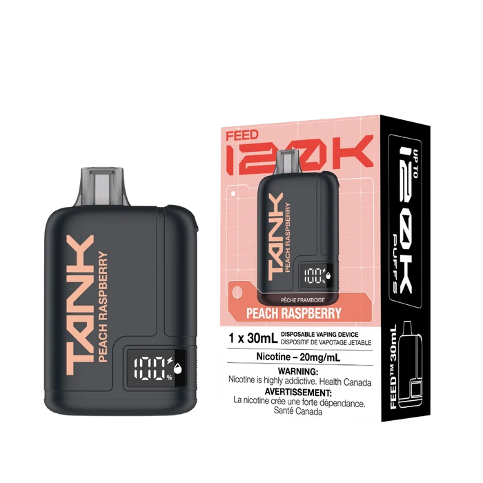 Feed Tank 120K Disposable Vape Peach Raspberry 30mL