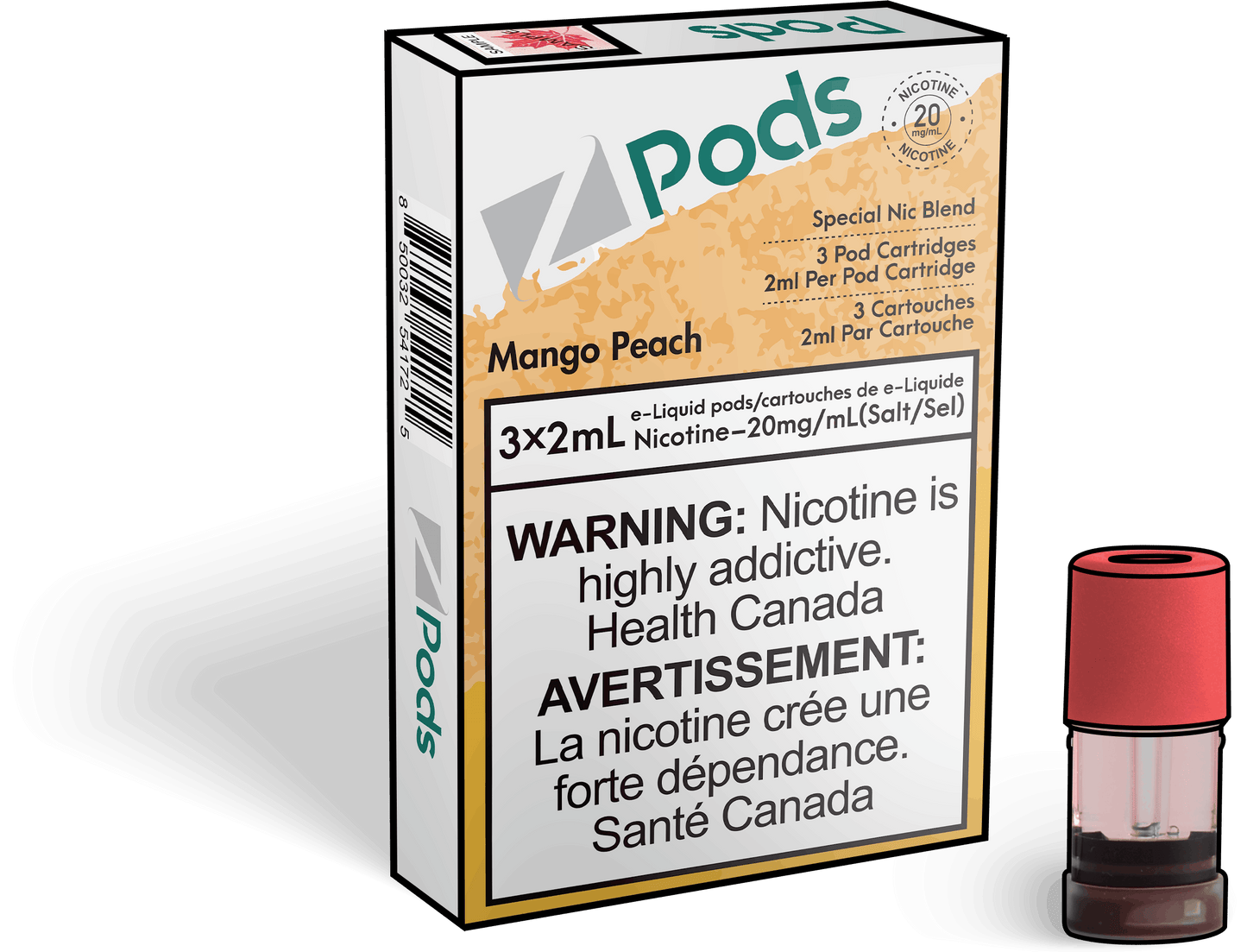 Z Lab Zpods Mango Peach (3x2ml) ONT