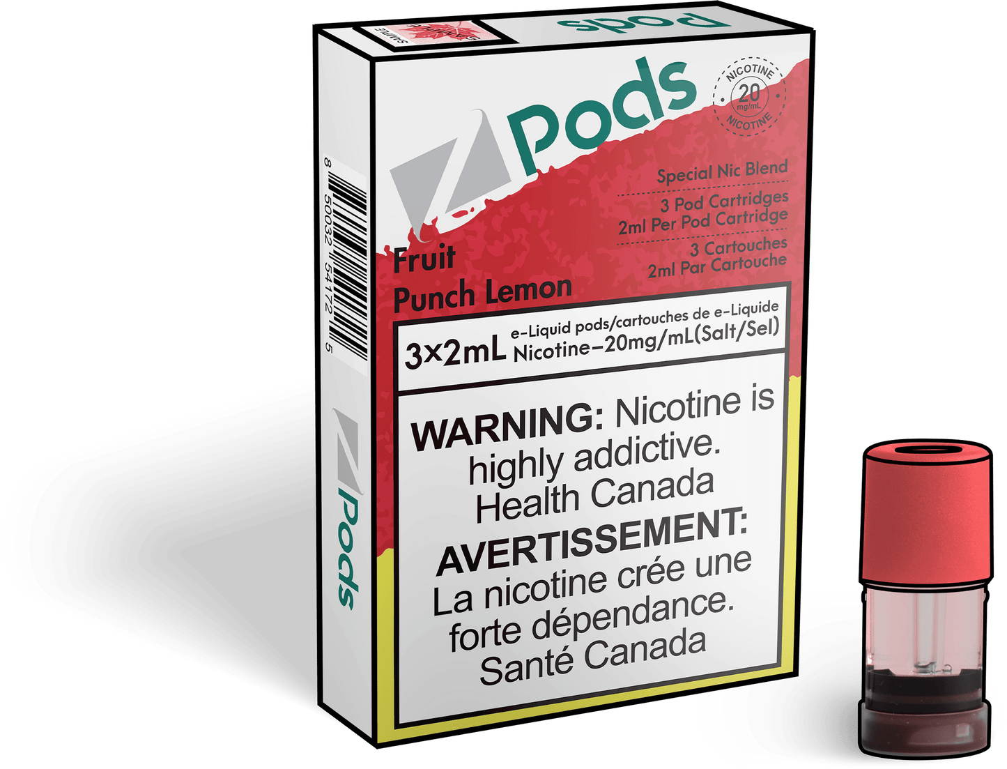 Z Lab Zpods Fruit Punch Lemonade (3x2ml)
