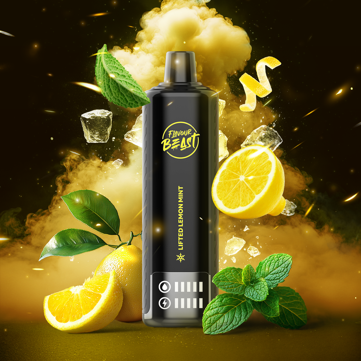 Flavour Beast Bar Disposable 15K Lifted Lemon Mint Low Ice ONT