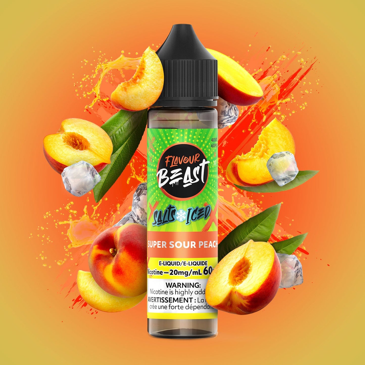 Flavour Beast Salts Super Sour Peach ONT