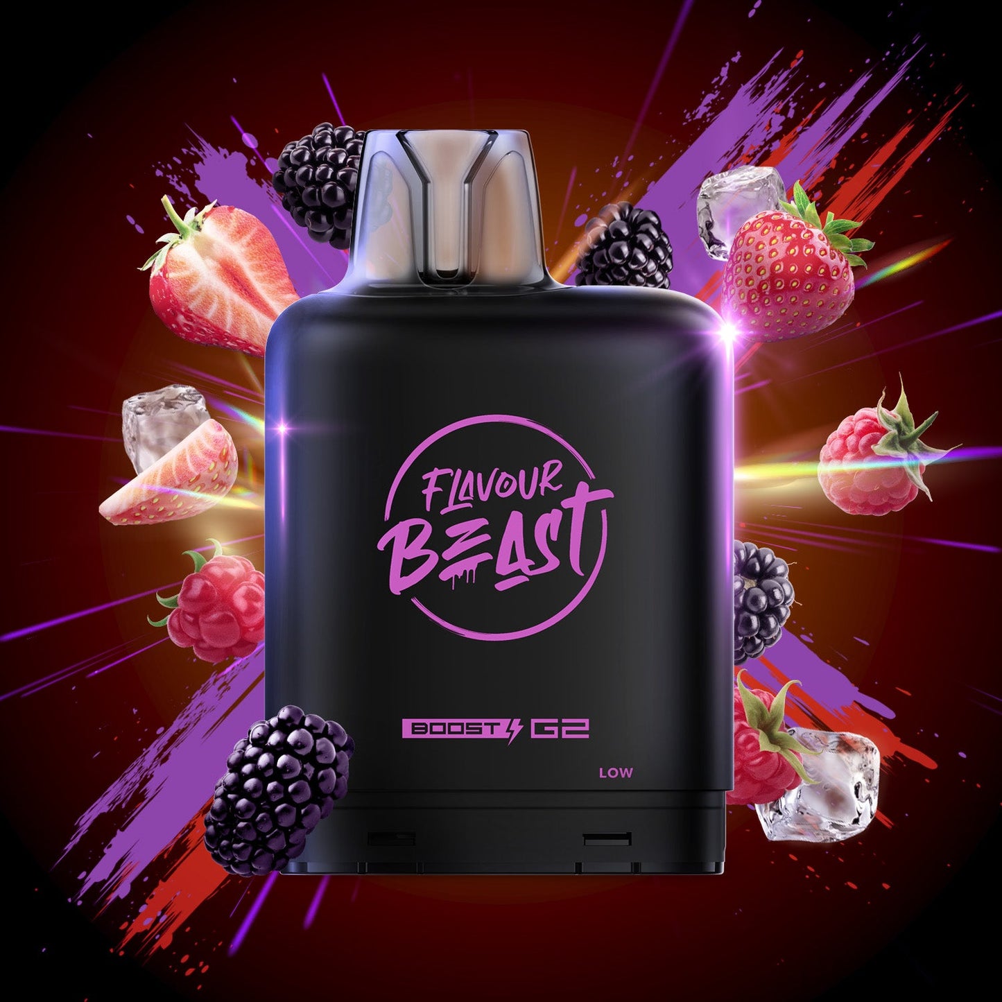 Flavour Beast Boost Level X PODS Tangy Berries ONT